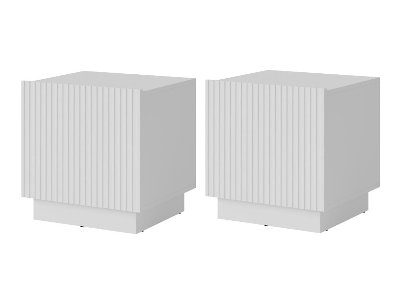 Ensemble de tables de chevet Lingua (Blanc)