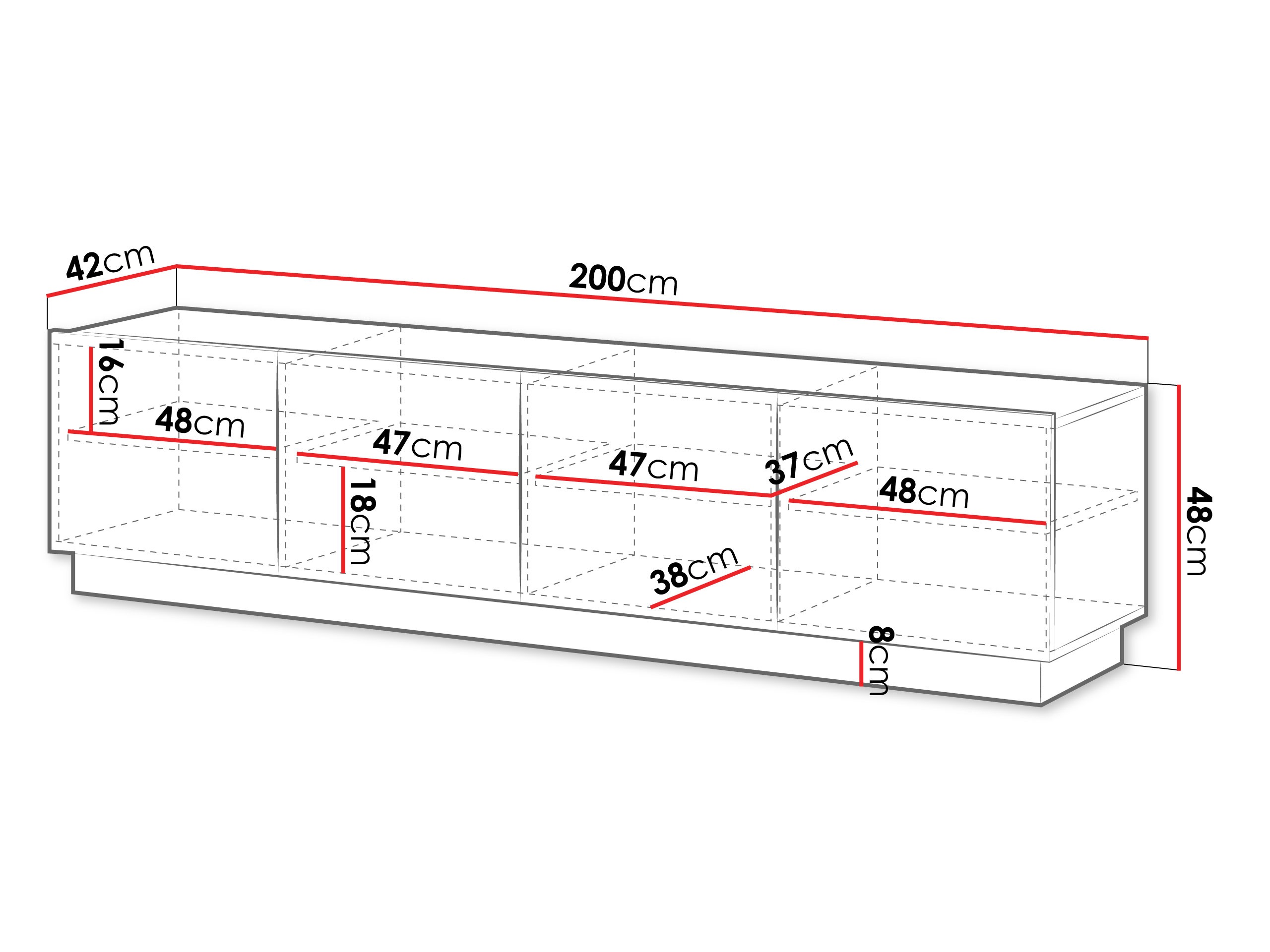 Meuble TV Lusonu 104 (Blanc)