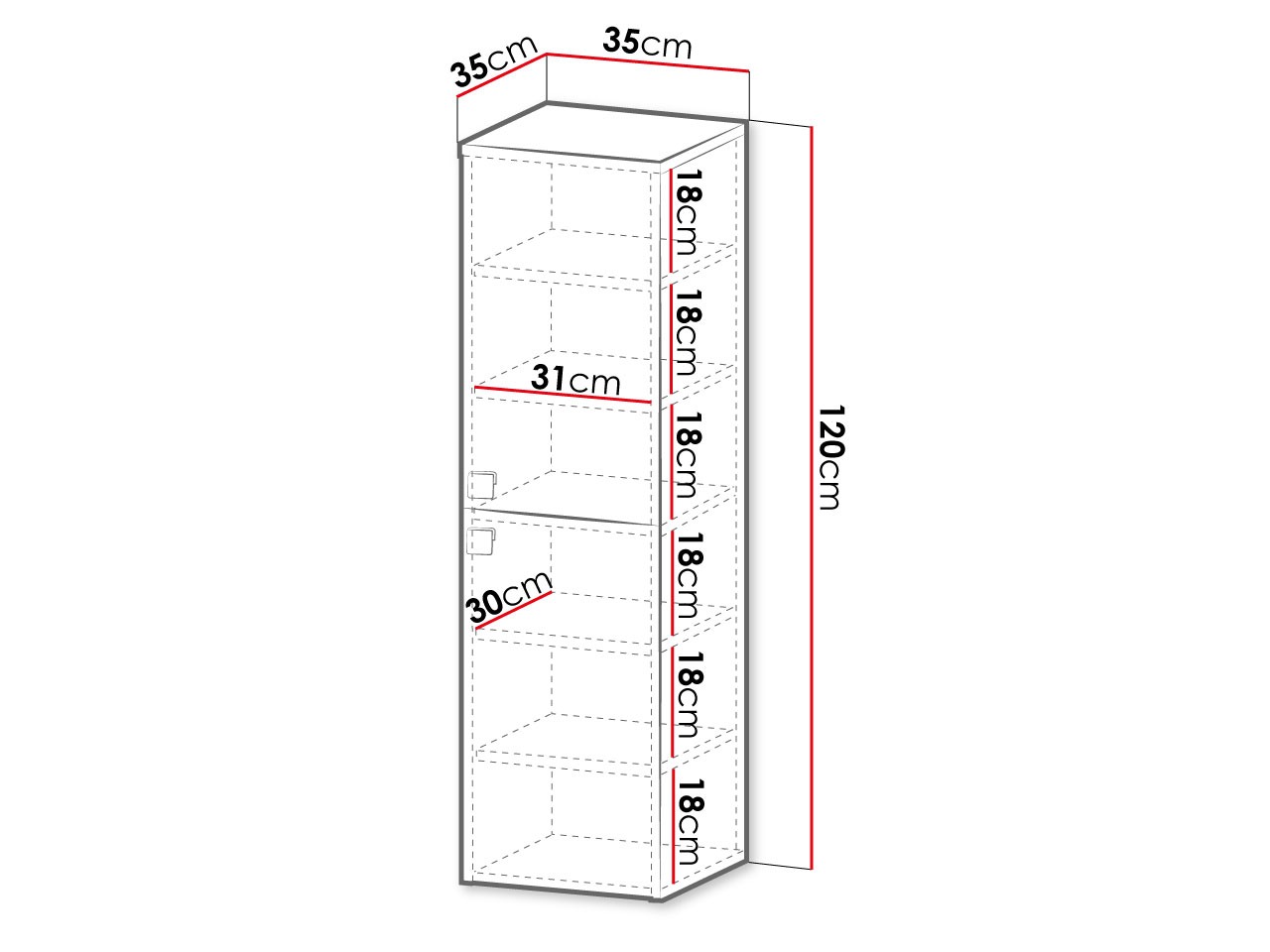 Armoire de salle de bain murale Panium (Brun clair)