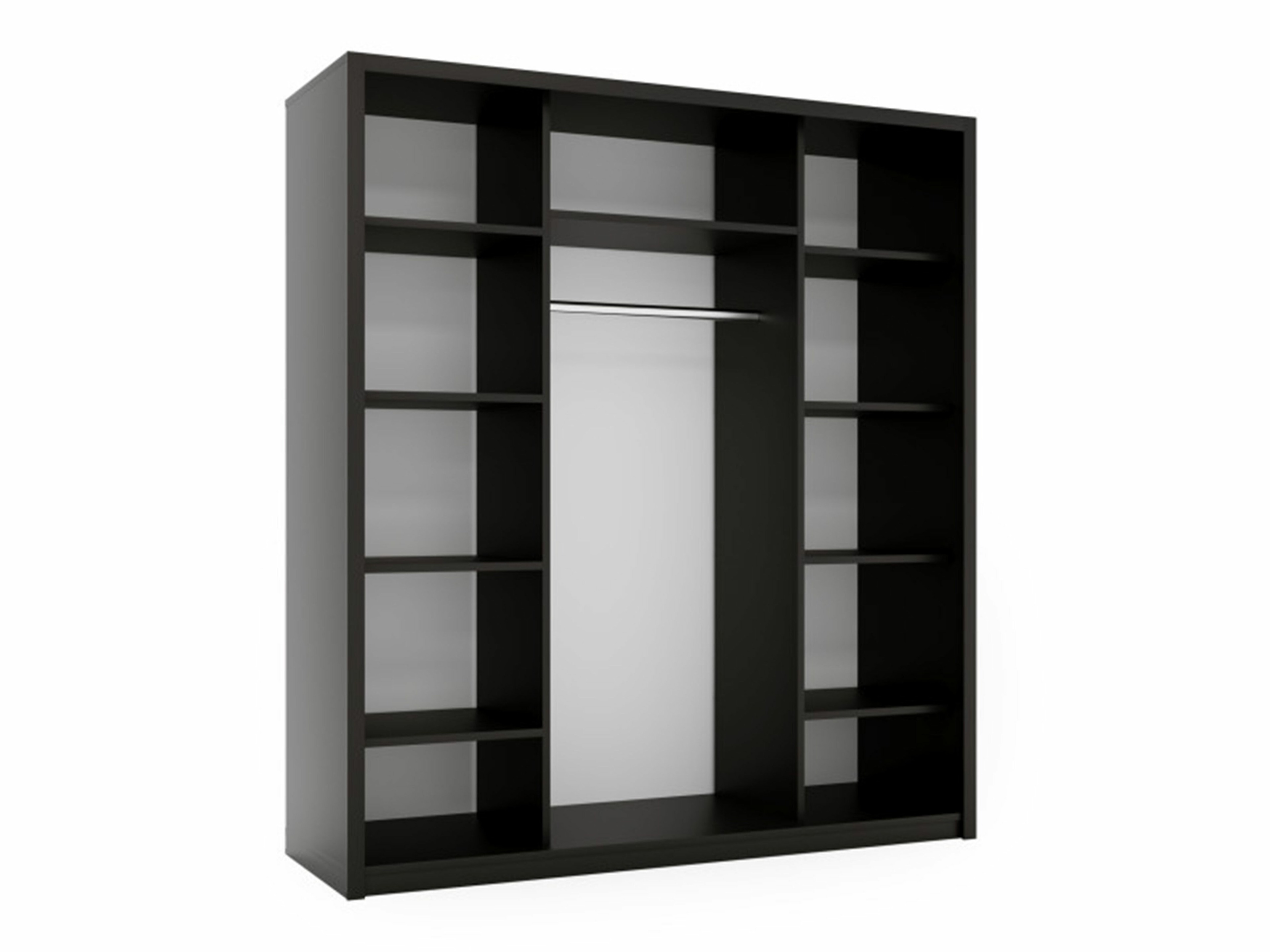 Armoire Murrieta 192 (Noir + Marron)