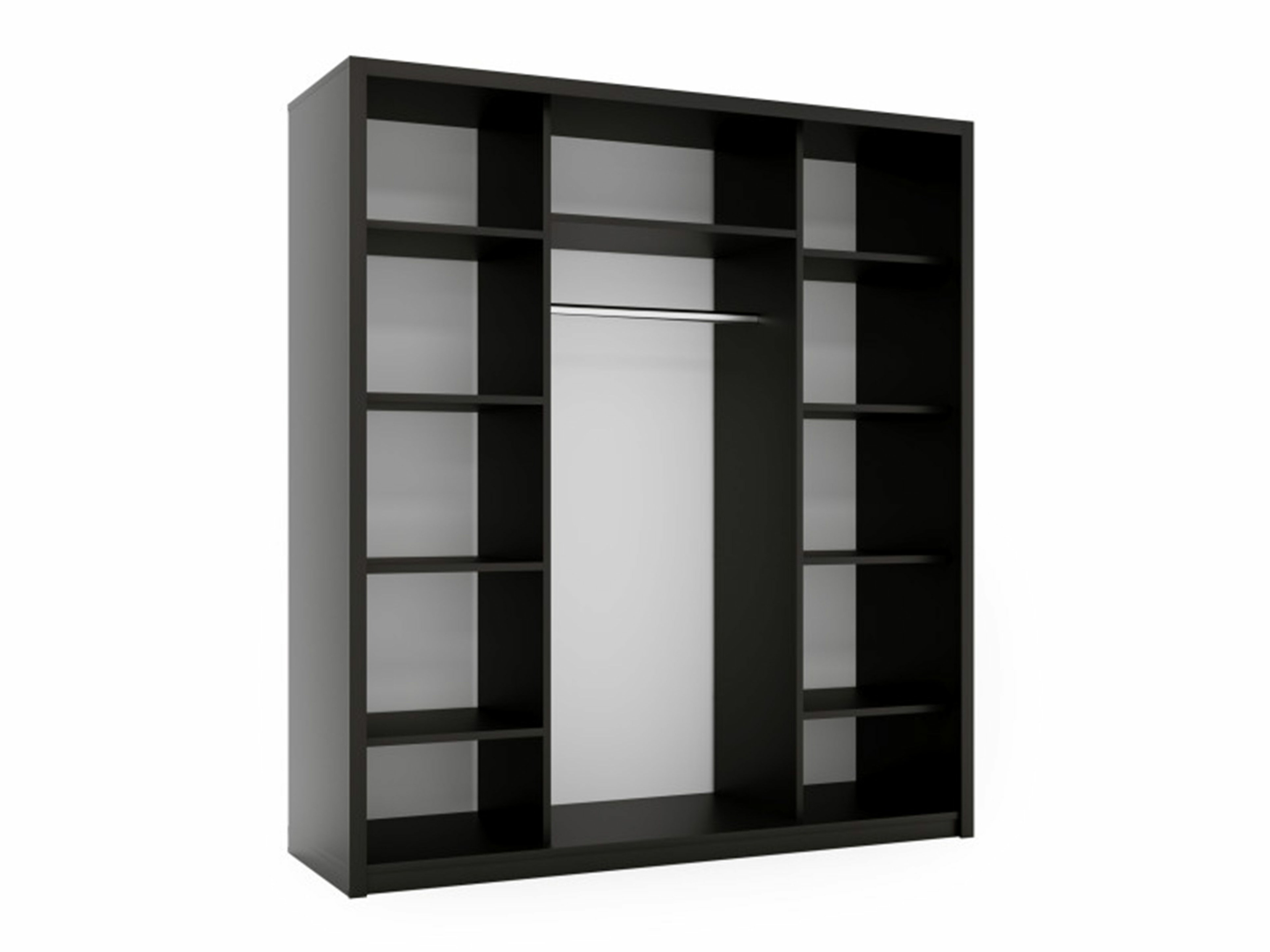 Armoire Murrieta 193 (Noir + Marron)