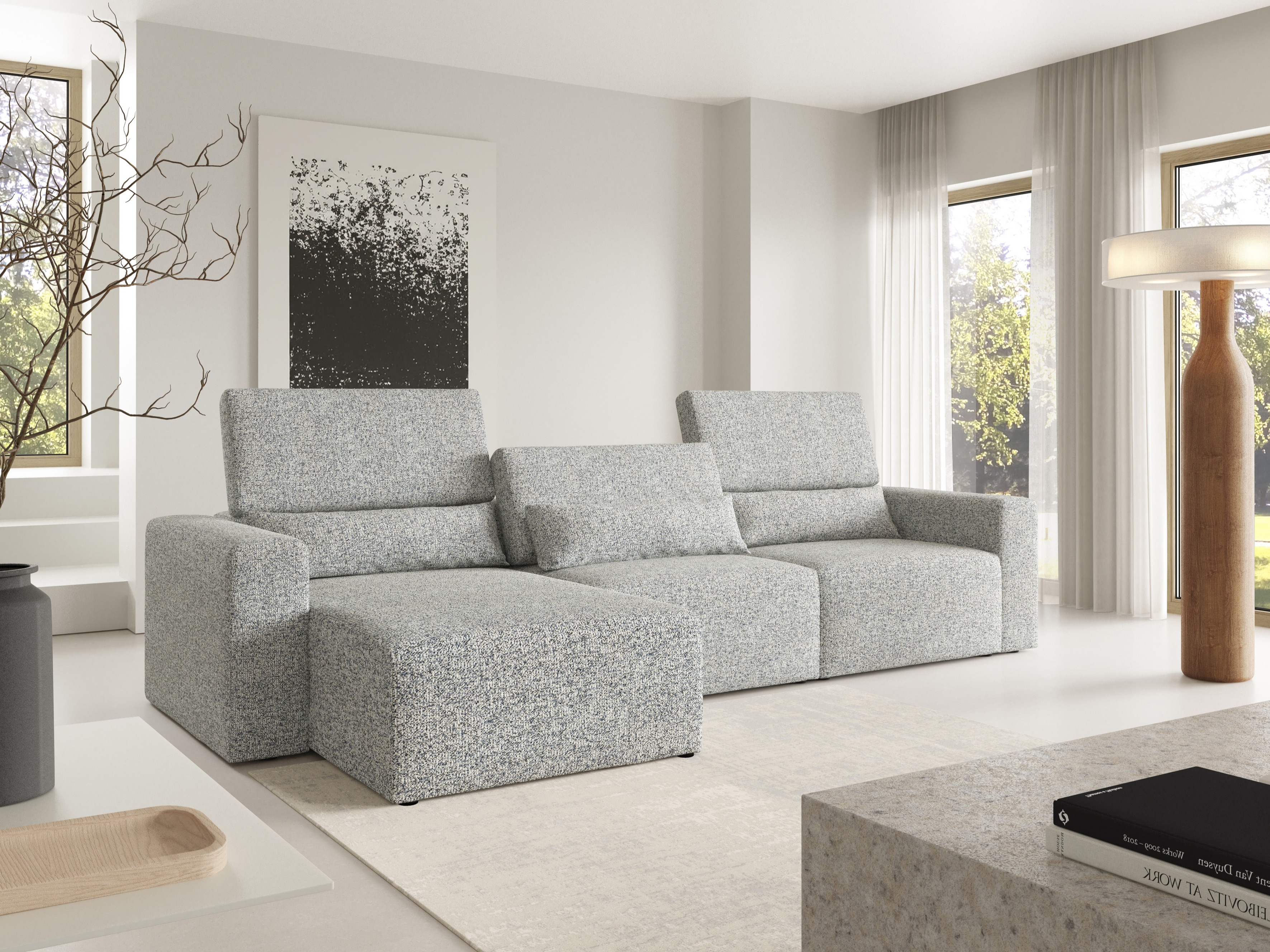 Canapé d'angle modulaire Virorle 100 (Puente 11)
