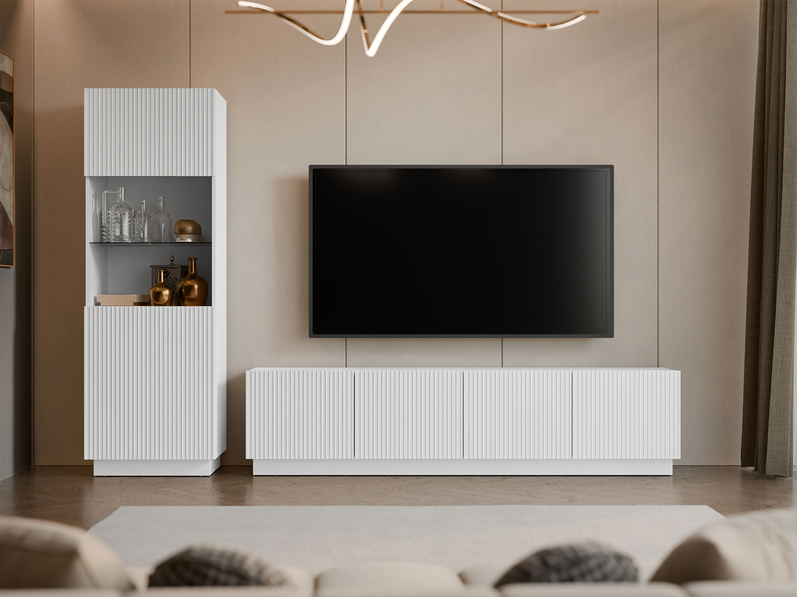 Ensemble de salon Lingua (Blanc)