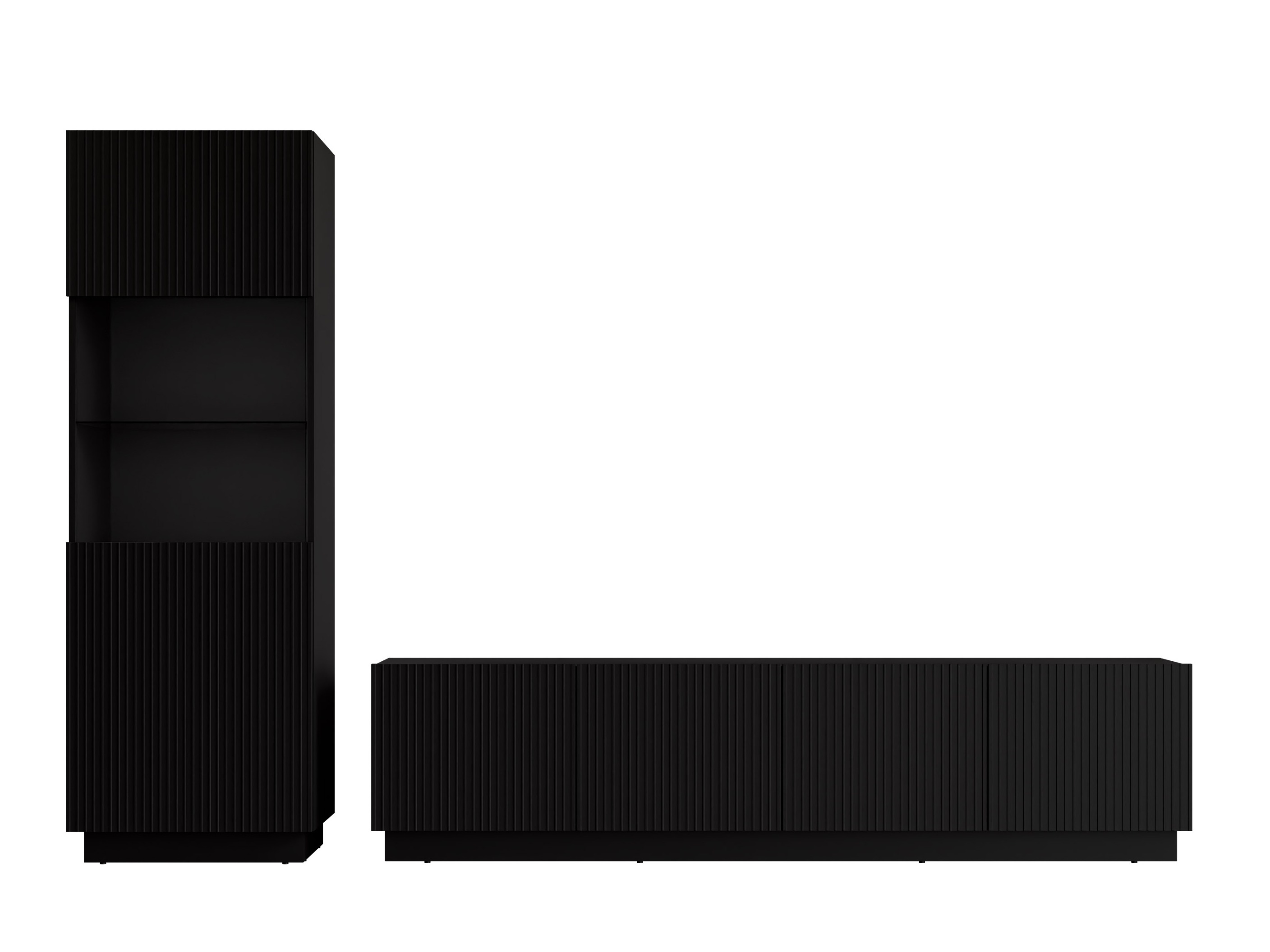 Ensemble de salon Lusonu 107 (Noir)