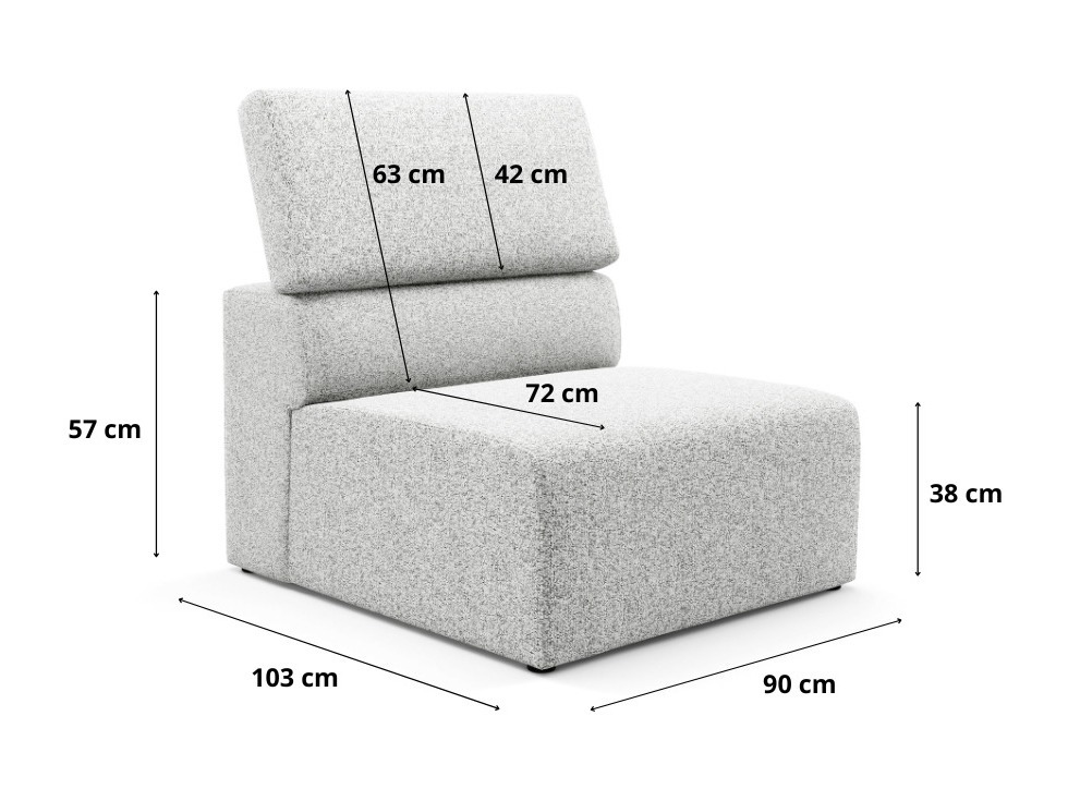 Fauteuil modulaire Virorle 101 (Puente 92)