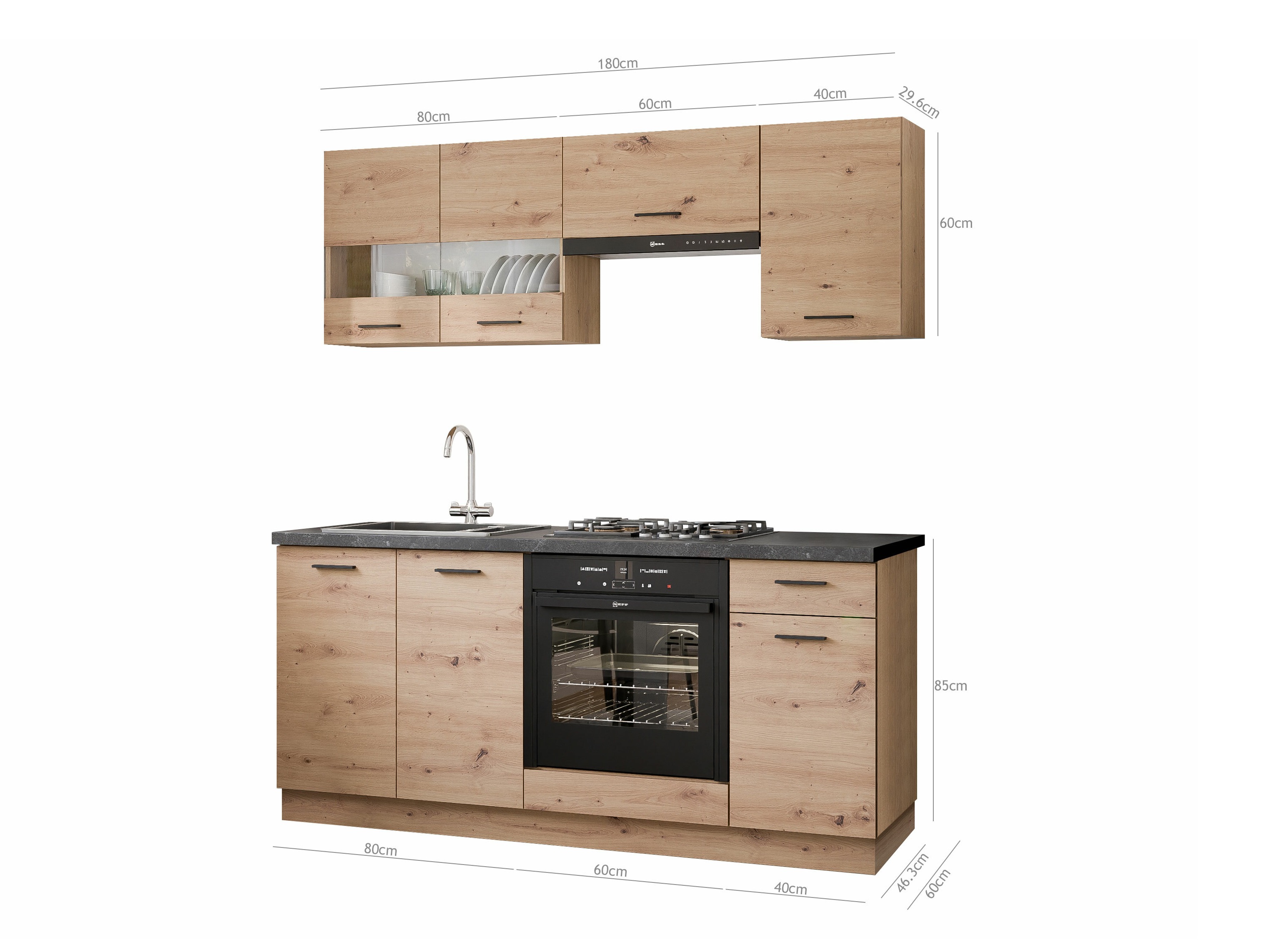 Cuisine complète modulaire Ati Artisan 129