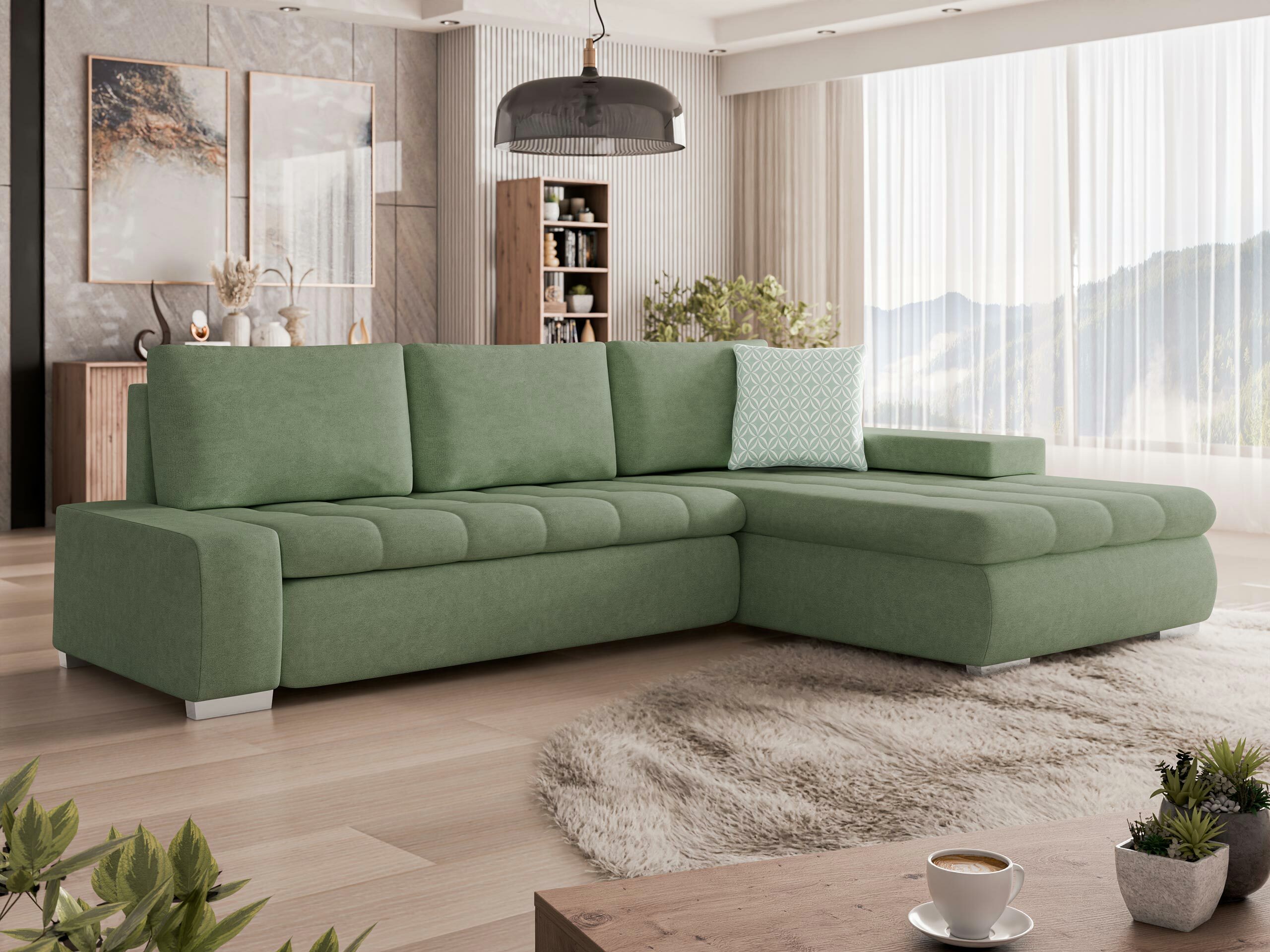 Canapé d'angle Comfivo Nitor (Uttario Velvet 2954 + Evo 29)