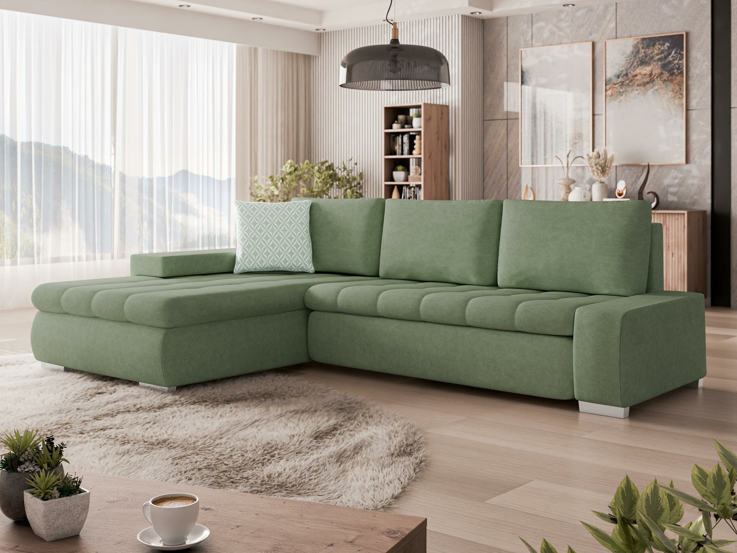 Canapé d'angle Comfivo Nitor (Uttario Velvet 2954 + Evo 29)