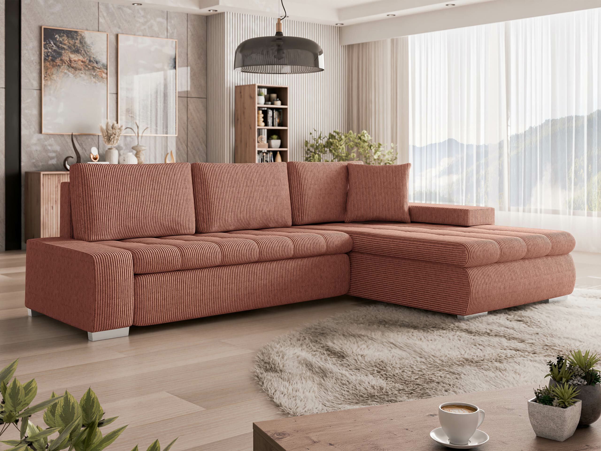 Canapé d'angle Comfivo Nitor (Uttario Velvet 2955 + Evo 28)