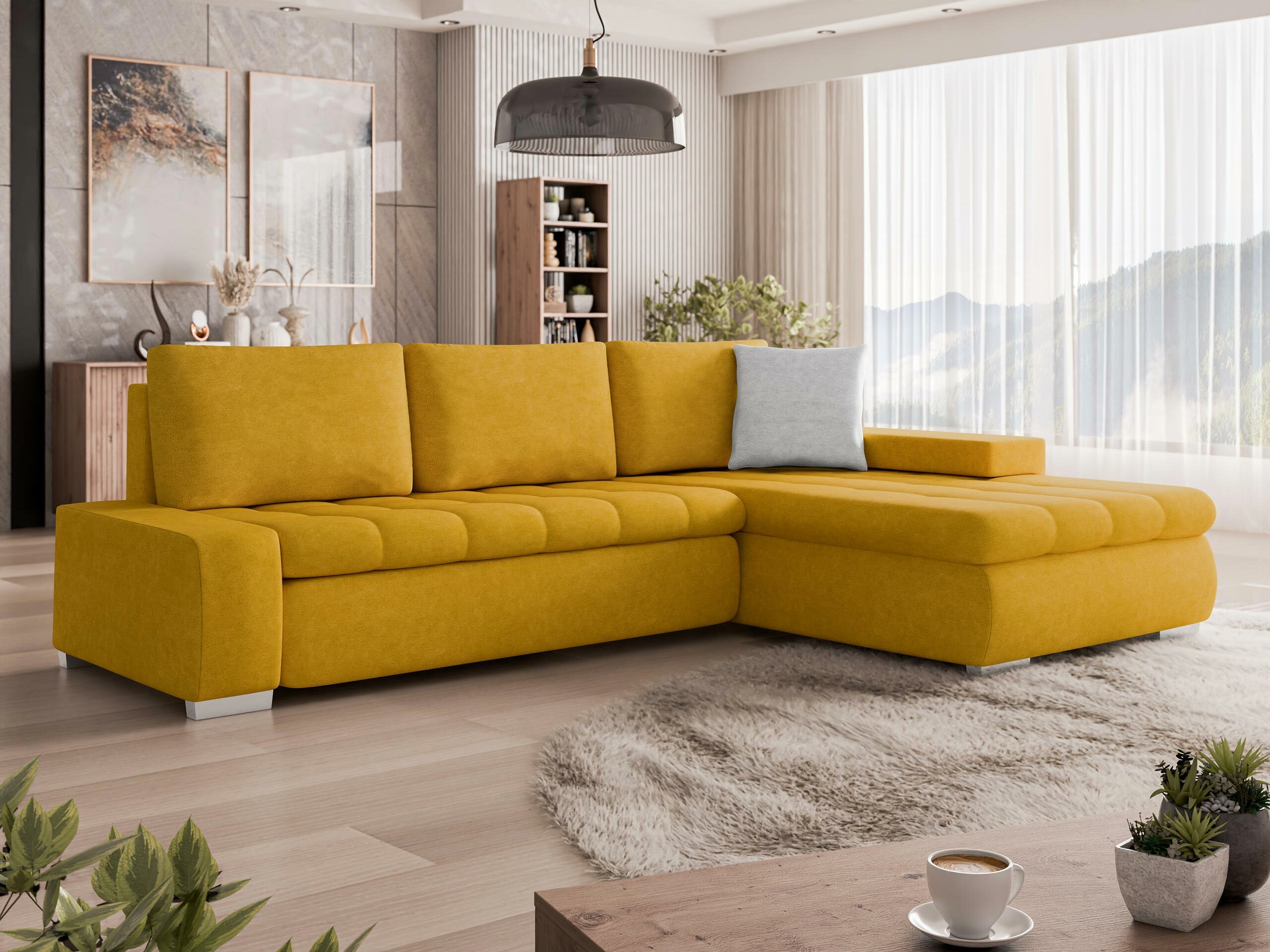 Canapé d'angle Comfivo Nitor (Uttario Velvet 2959 + Uttario Velvet 2973)