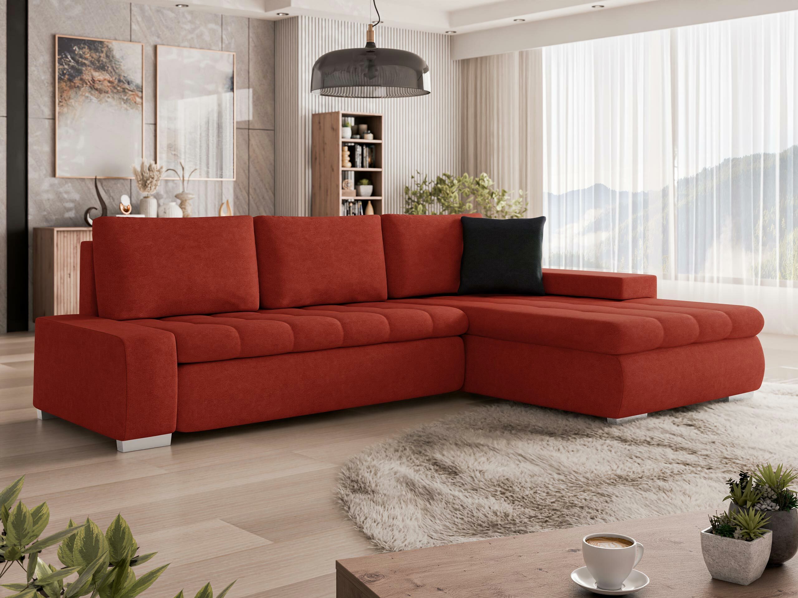 Canapé d'angle Comfivo Nitor (Uttario Velvet 2964 + Uttario Velvel 2980)