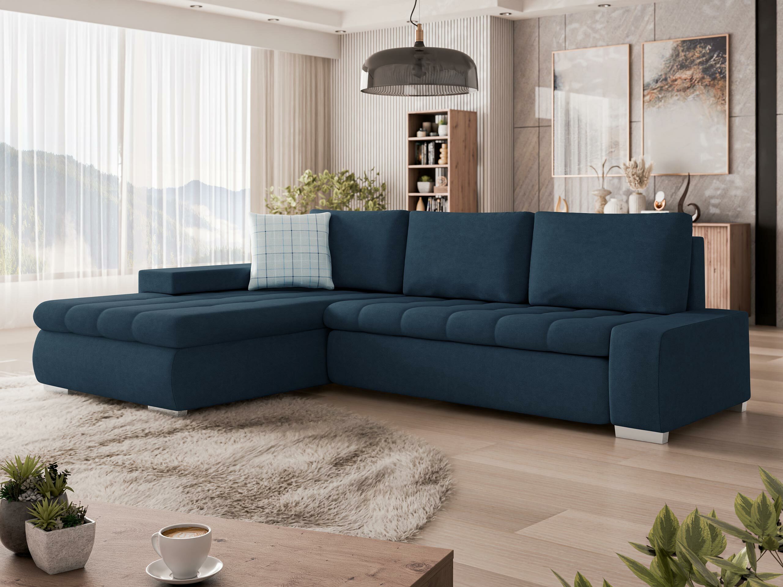 Canapé d'angle Comfivo Nitor (Uttario Velvet 2967 + Senegal 818)