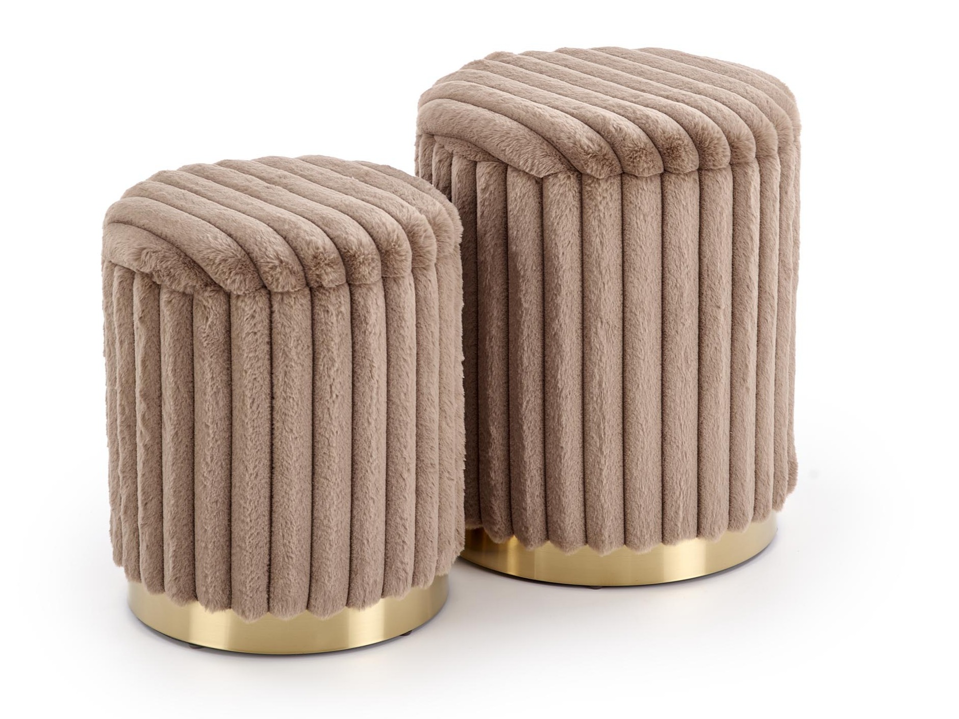 Ensemble de poufs Houston 2076 (Cappuccino)