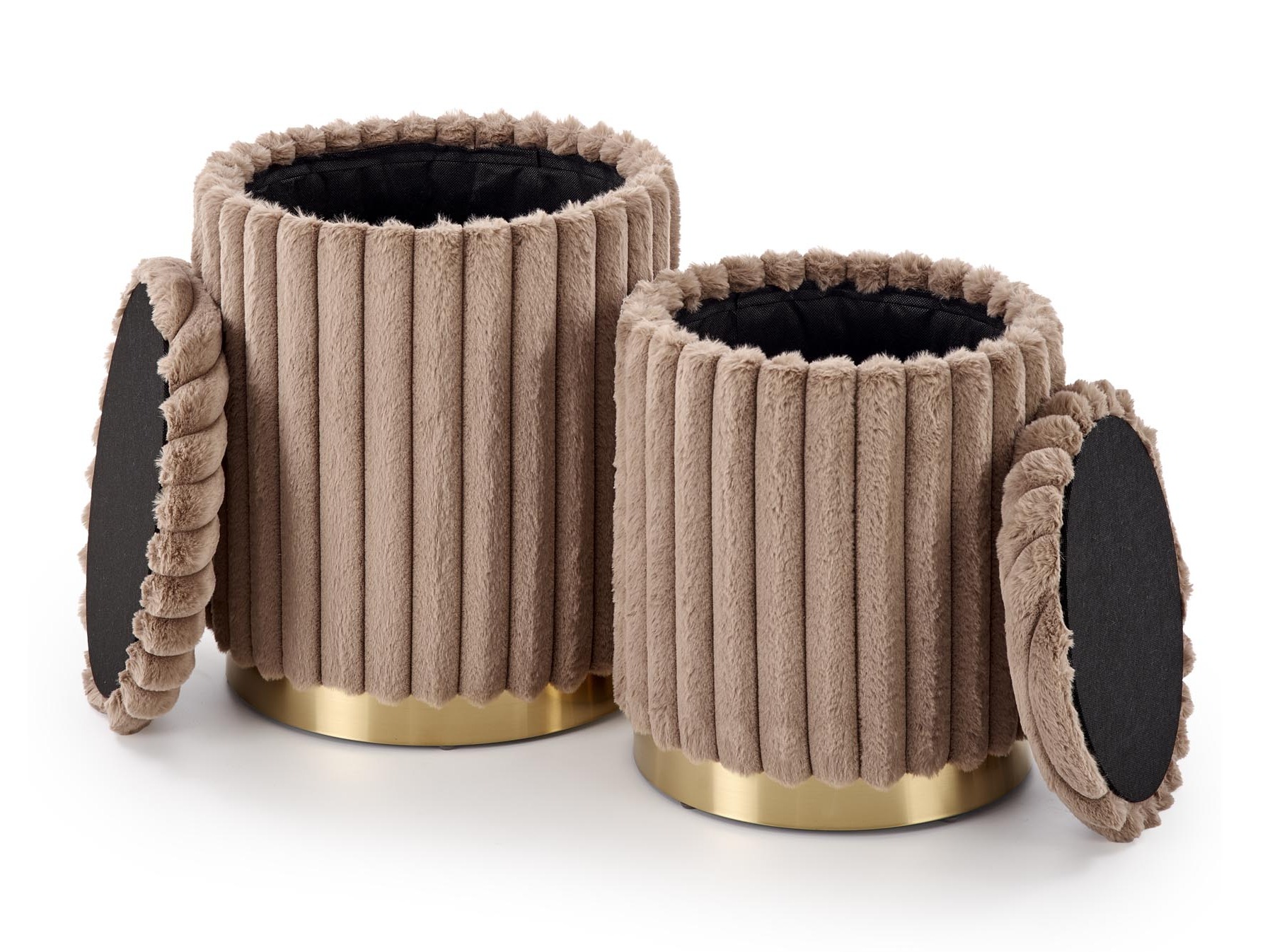 Ensemble de poufs Houston 2076 (Cappuccino)