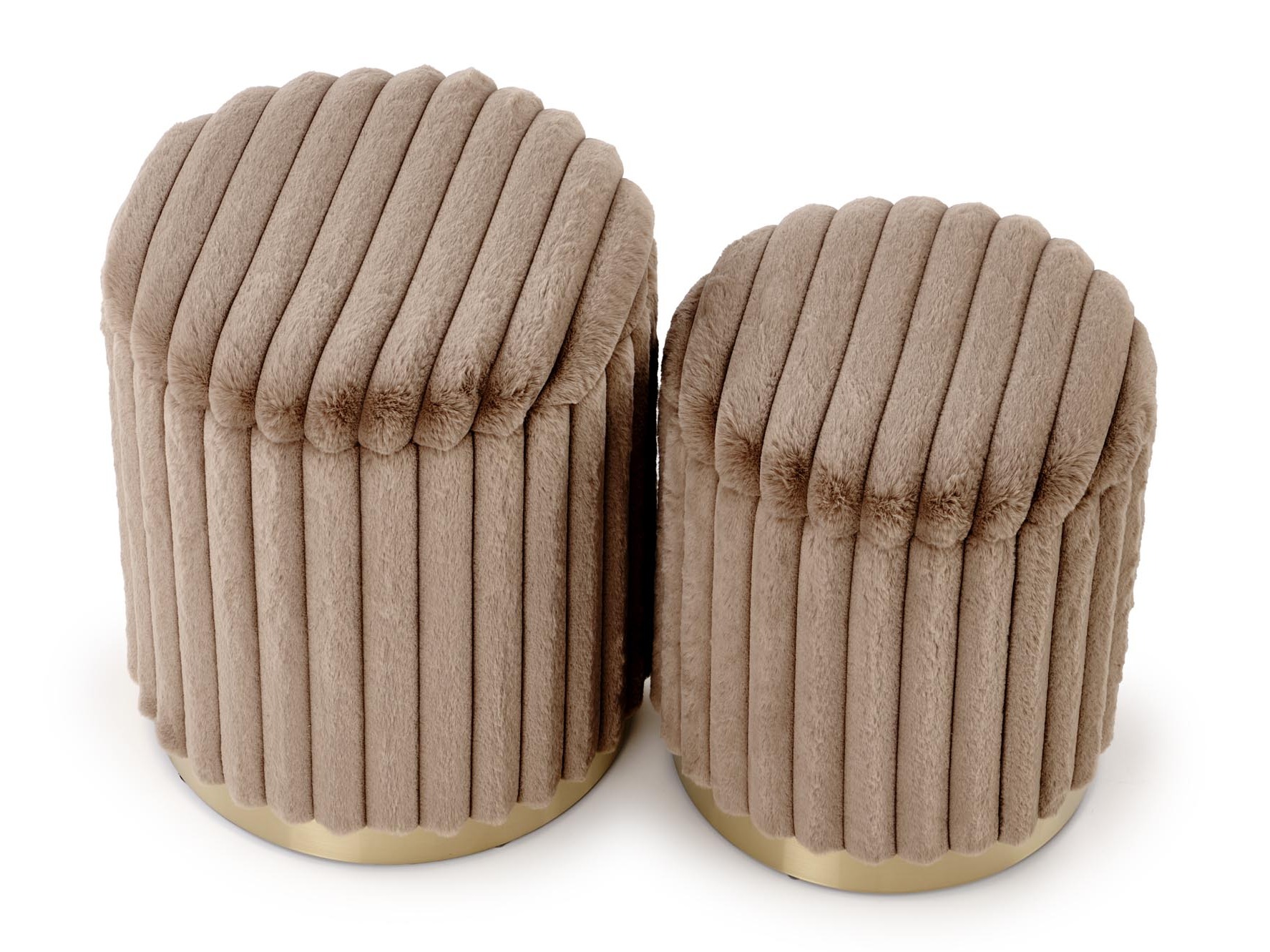 Ensemble de poufs Houston 2076 (Cappuccino)