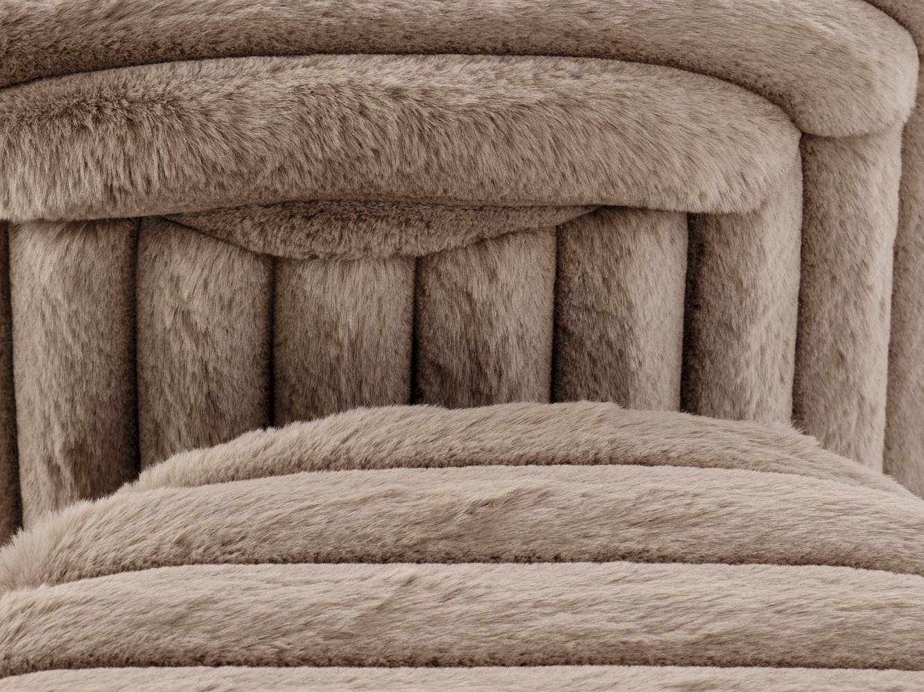 Ensemble de poufs Houston 2076 (Cappuccino)
