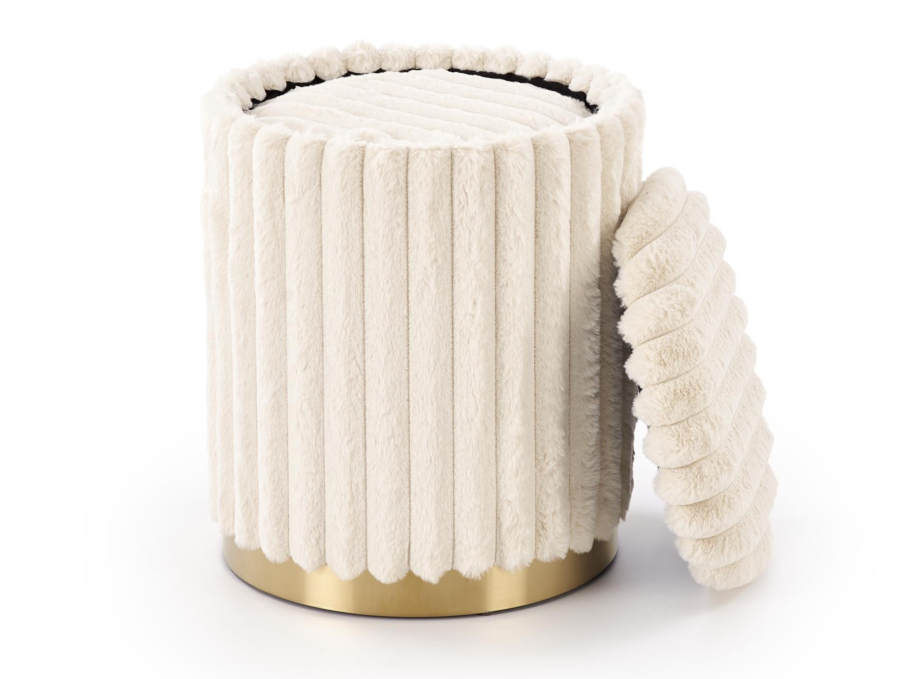 Ensemble de poufs Houston 2076 (Crème)