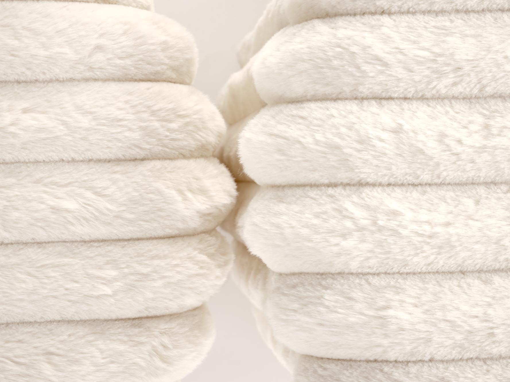 Ensemble de poufs Houston 2076 (Crème)