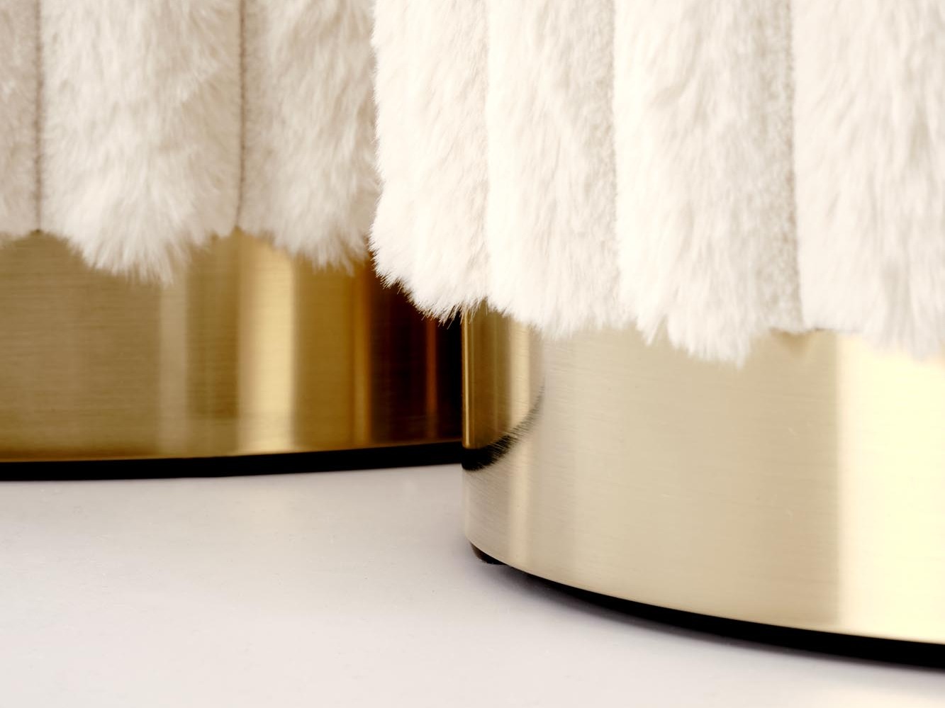 Ensemble de poufs Houston 2076 (Crème)