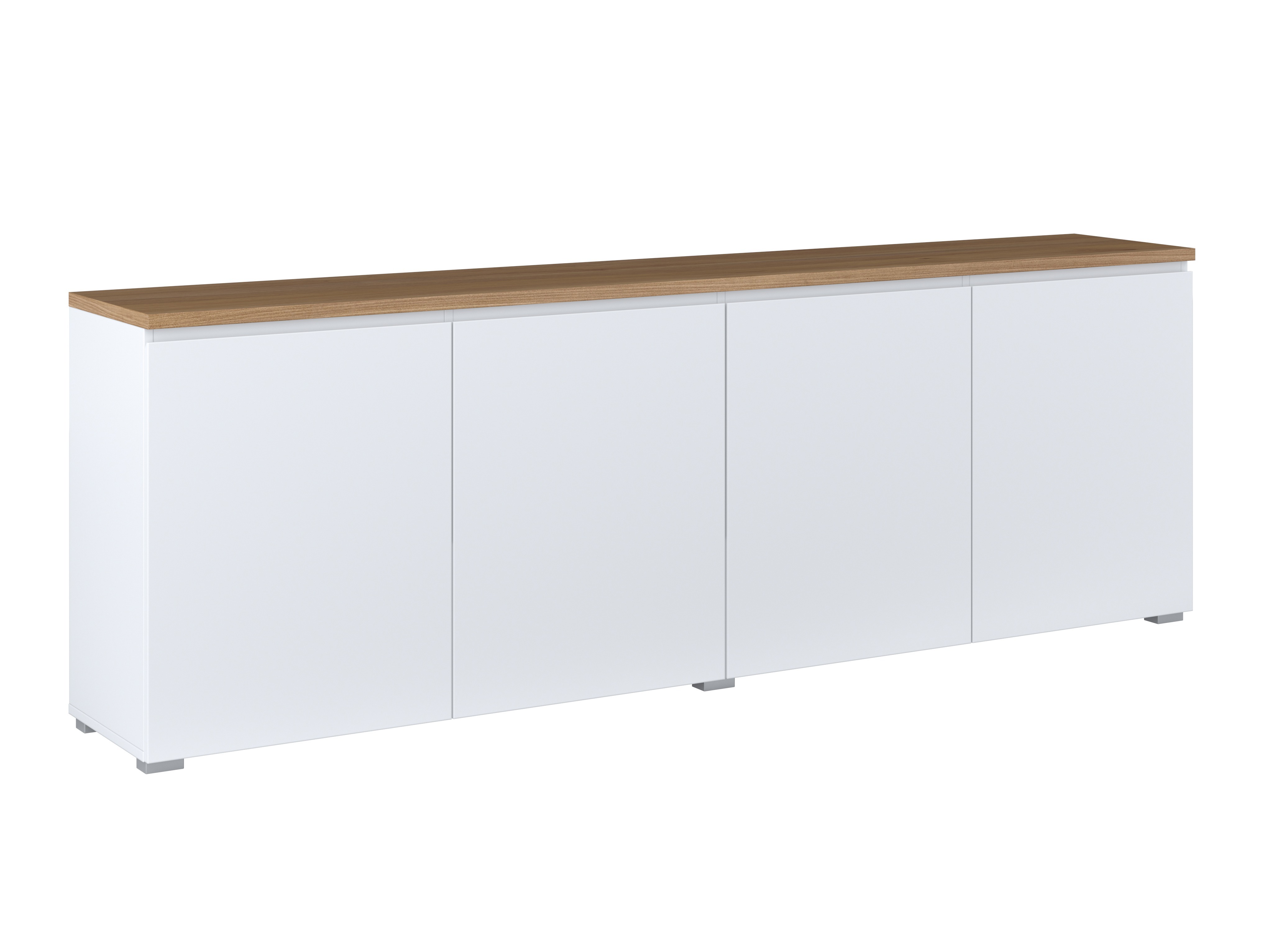 Buffet Baletu 105 (Blanc + Chêne)