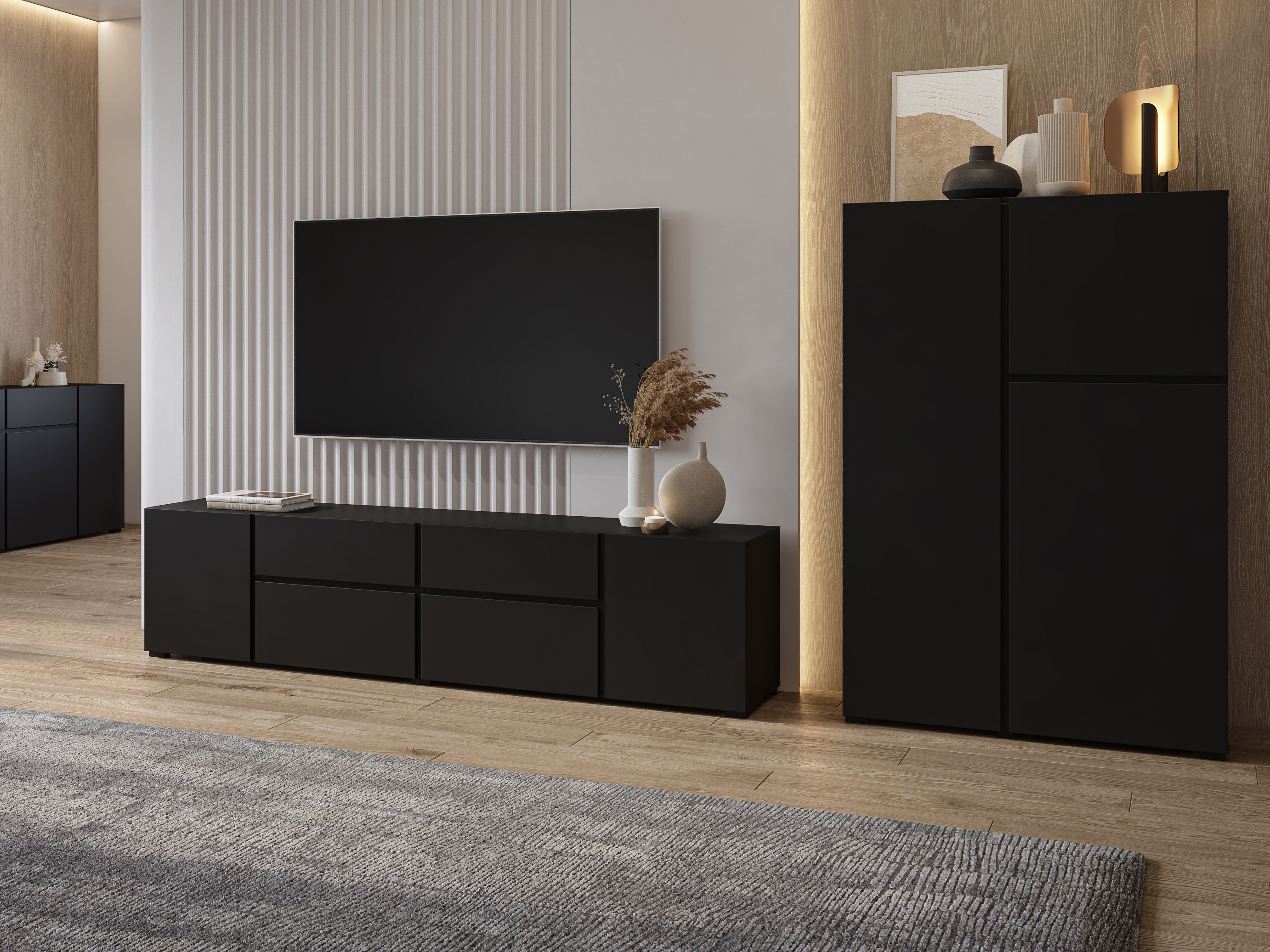 Ensemble de salon Elbleve 104 (Noir)