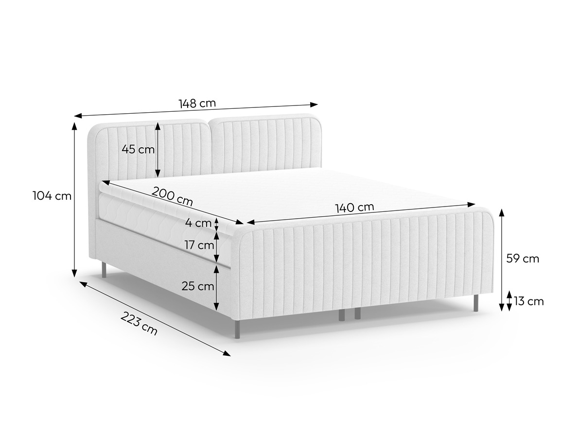 Lit boxspring Margate 127 (Casa 02)