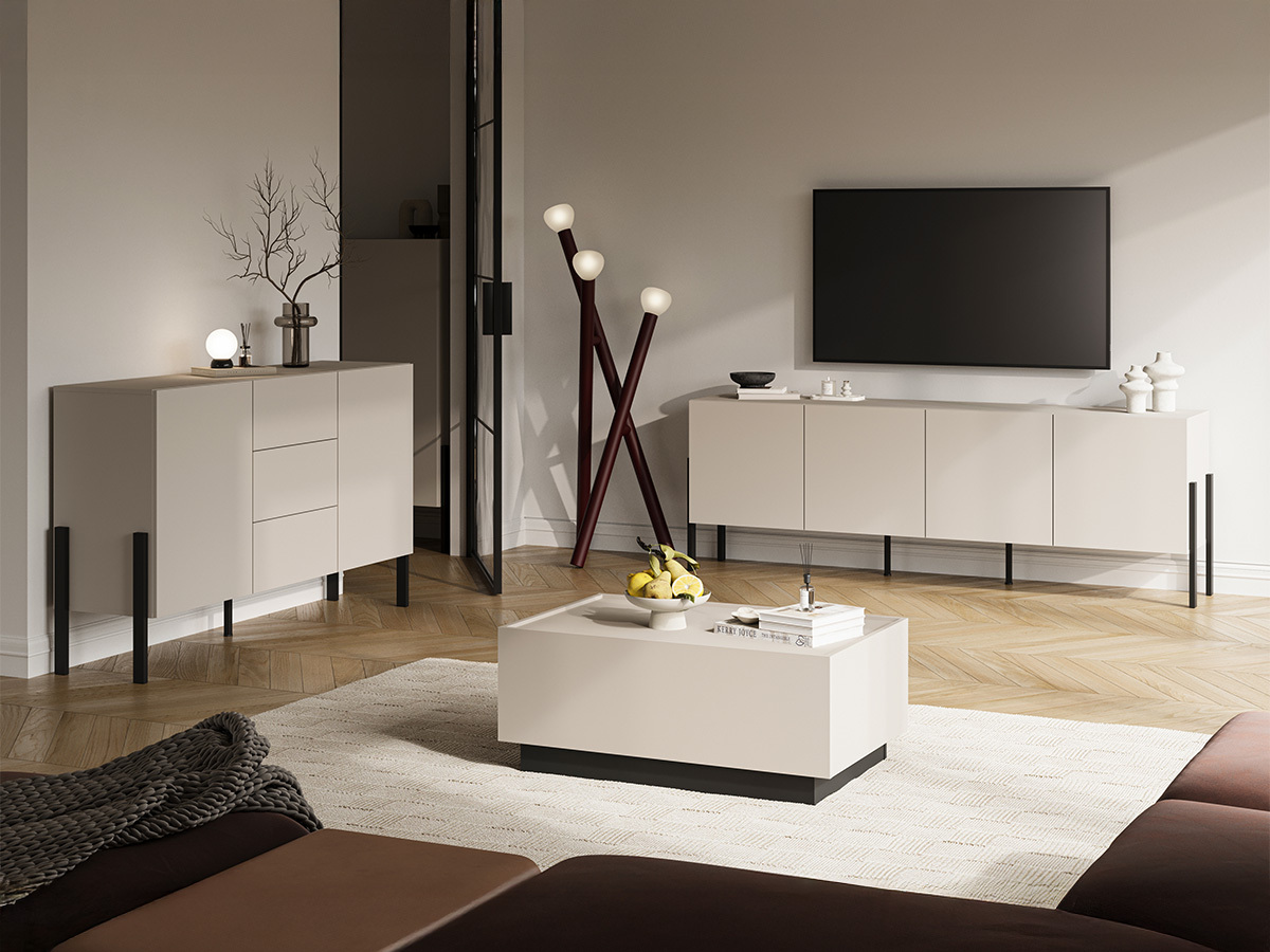 Table basse transformateur Austin 380 (Cachemire + Noir)