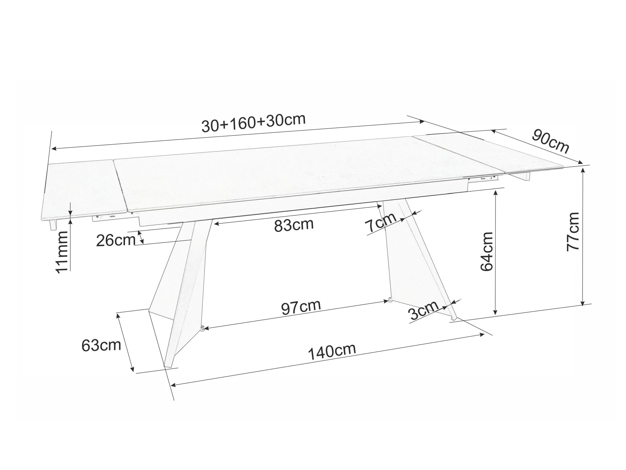Table Detroit 925