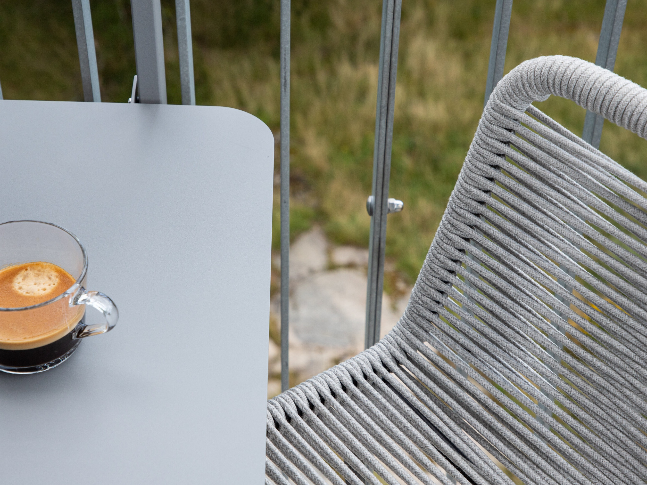 Chaise de bar de jardin Dallas 3398 (Gris clair)