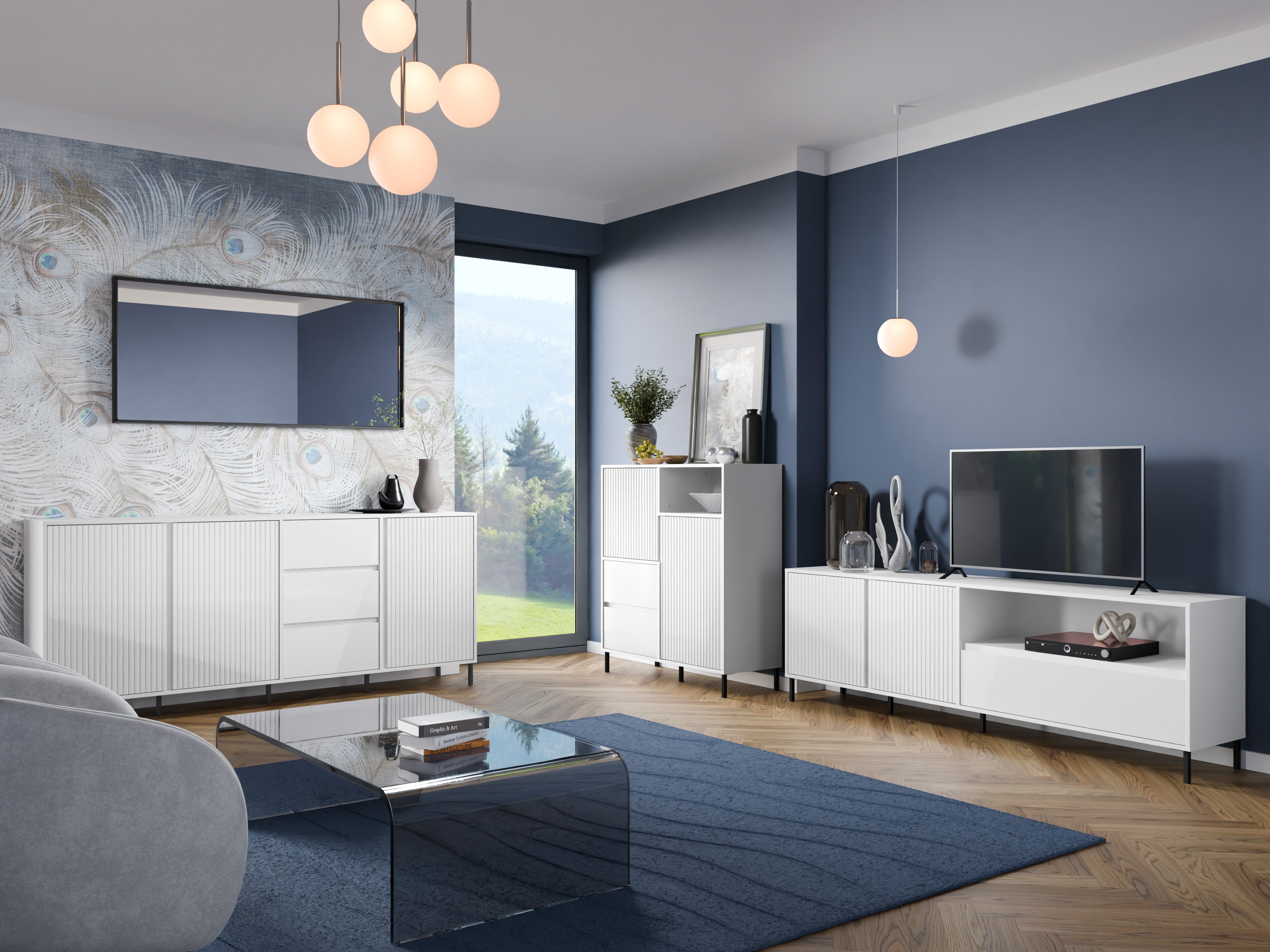 Commode Ruvrevi 104 (Blanc)