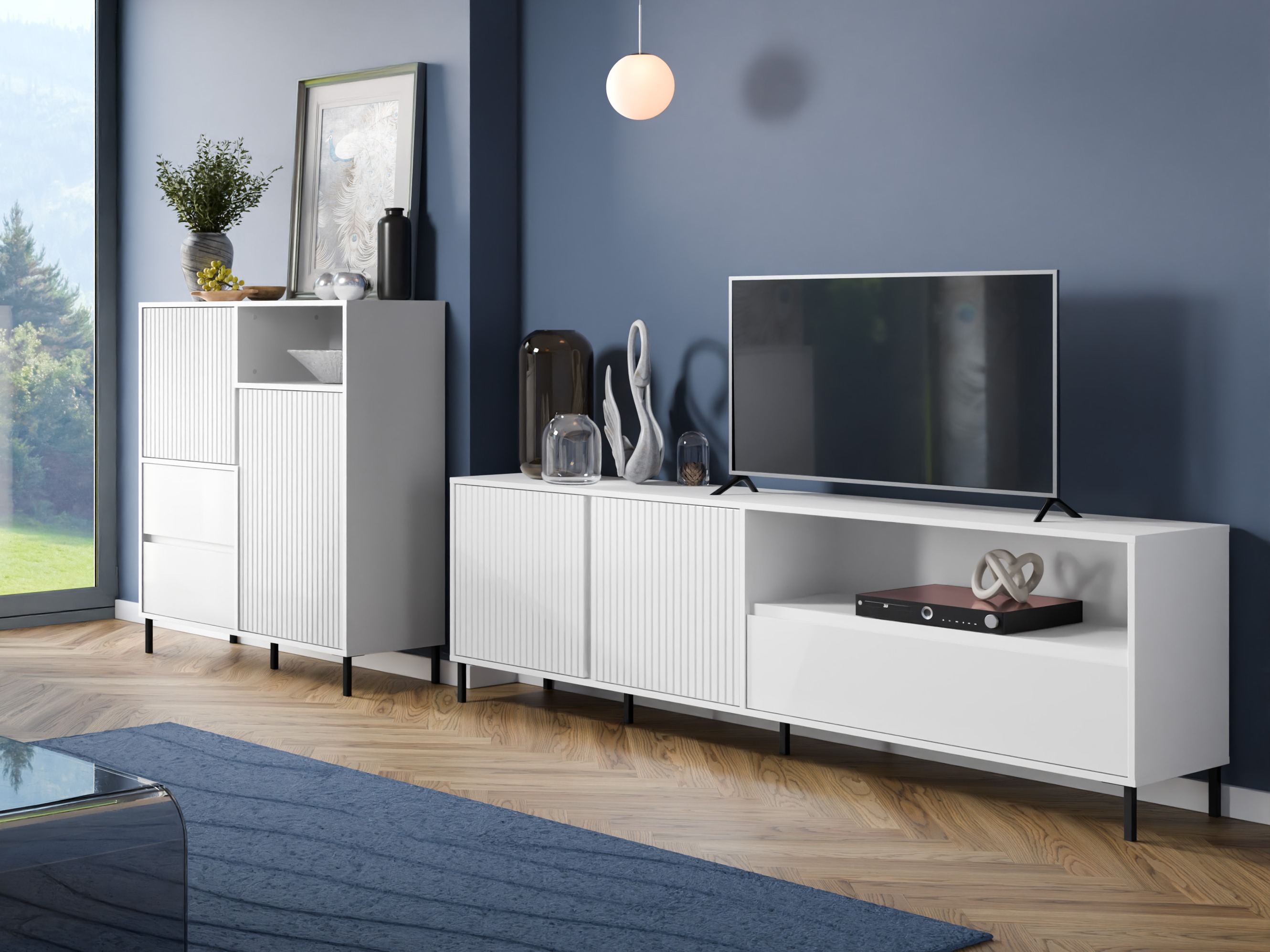 Ensemble de salon Ruvrevi 105 (Blanc)