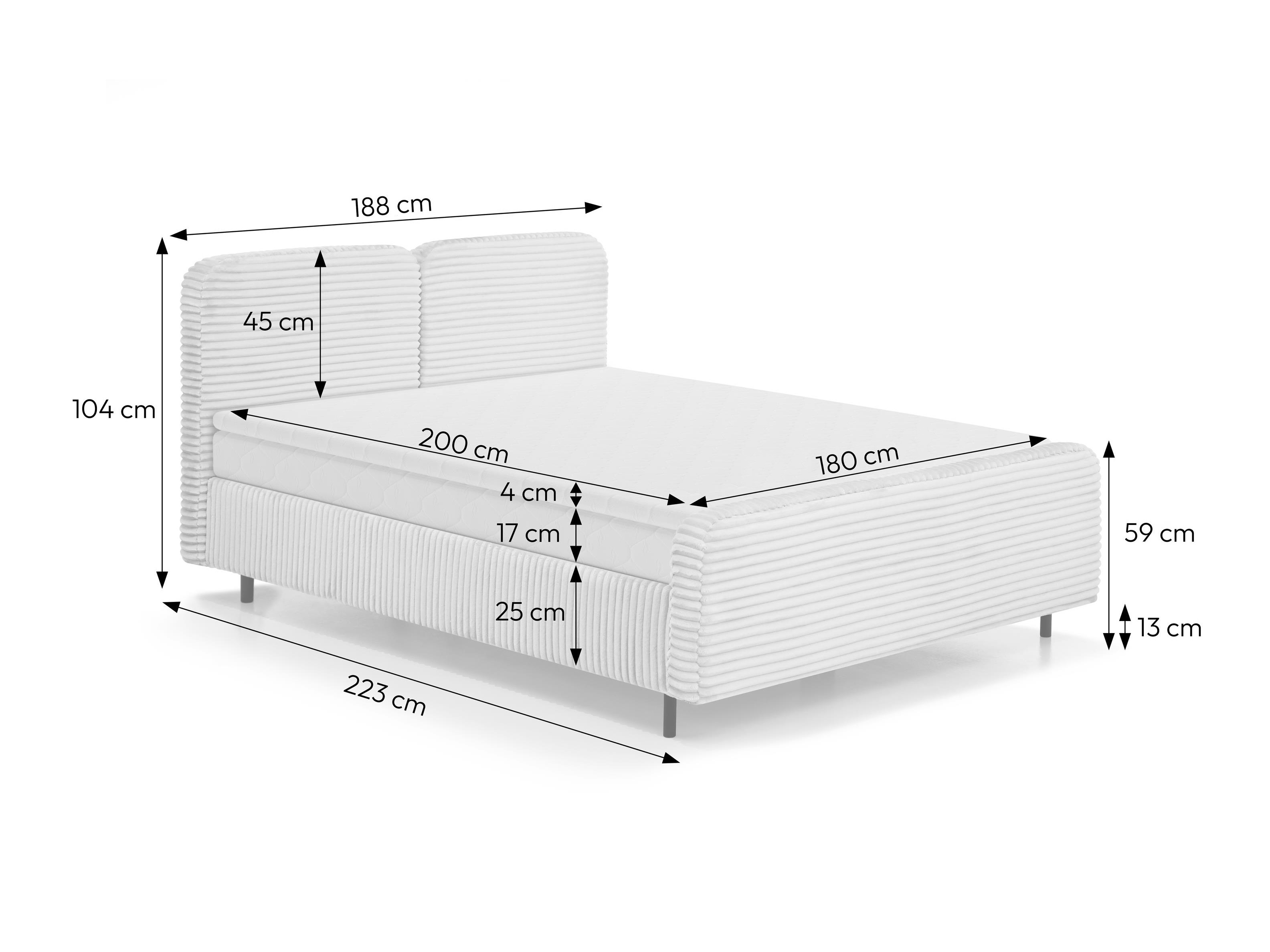 Lit boxspring Margate 130 (Tilia 62)