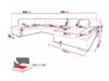 Canapé d'angle Comfivo 149 (Soft 011 + Lux 06 + Lux 05)