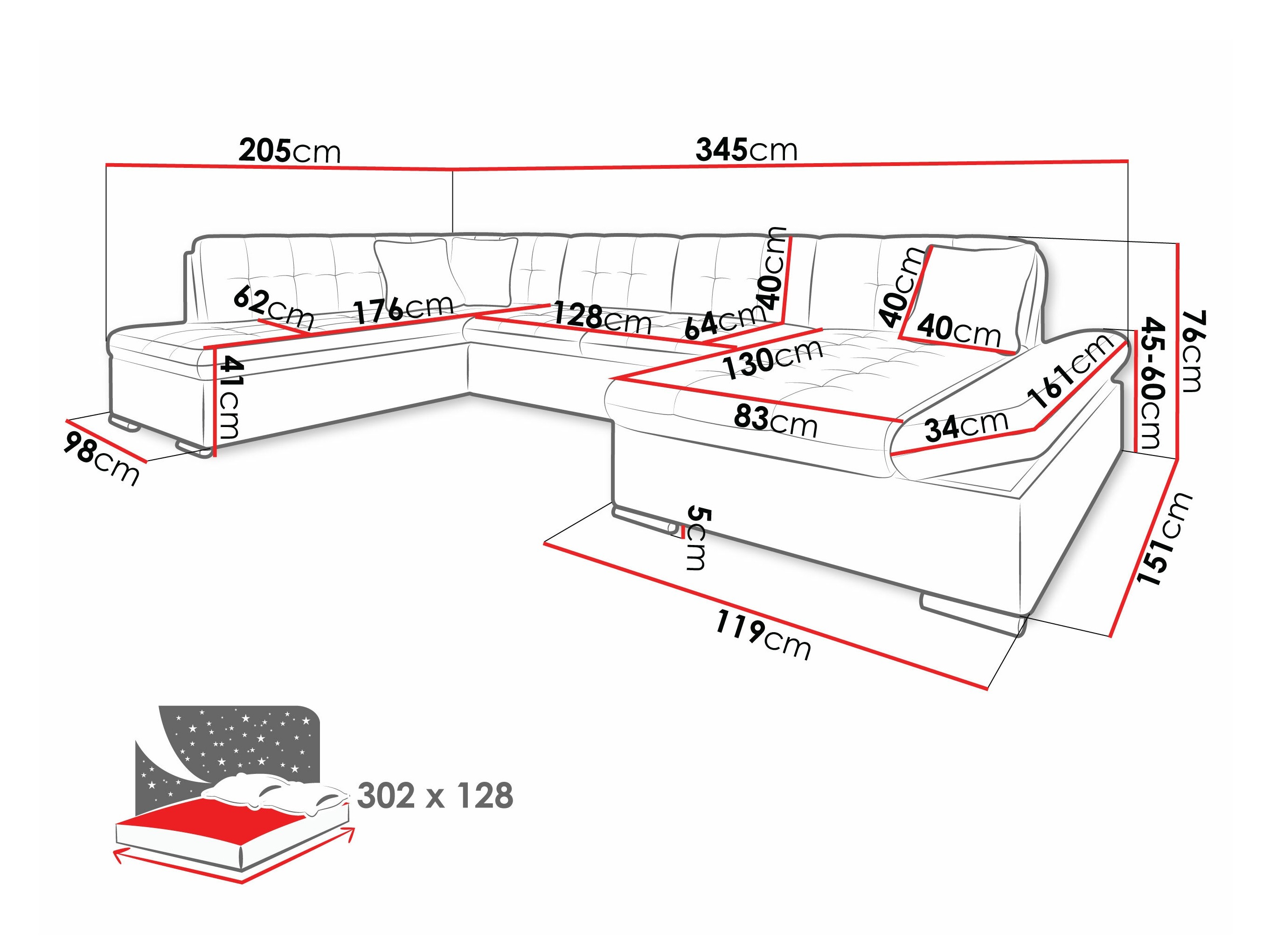 Canapé d'angle Comfivo 149 (Venus Velvet 2927 + Miu 2041)