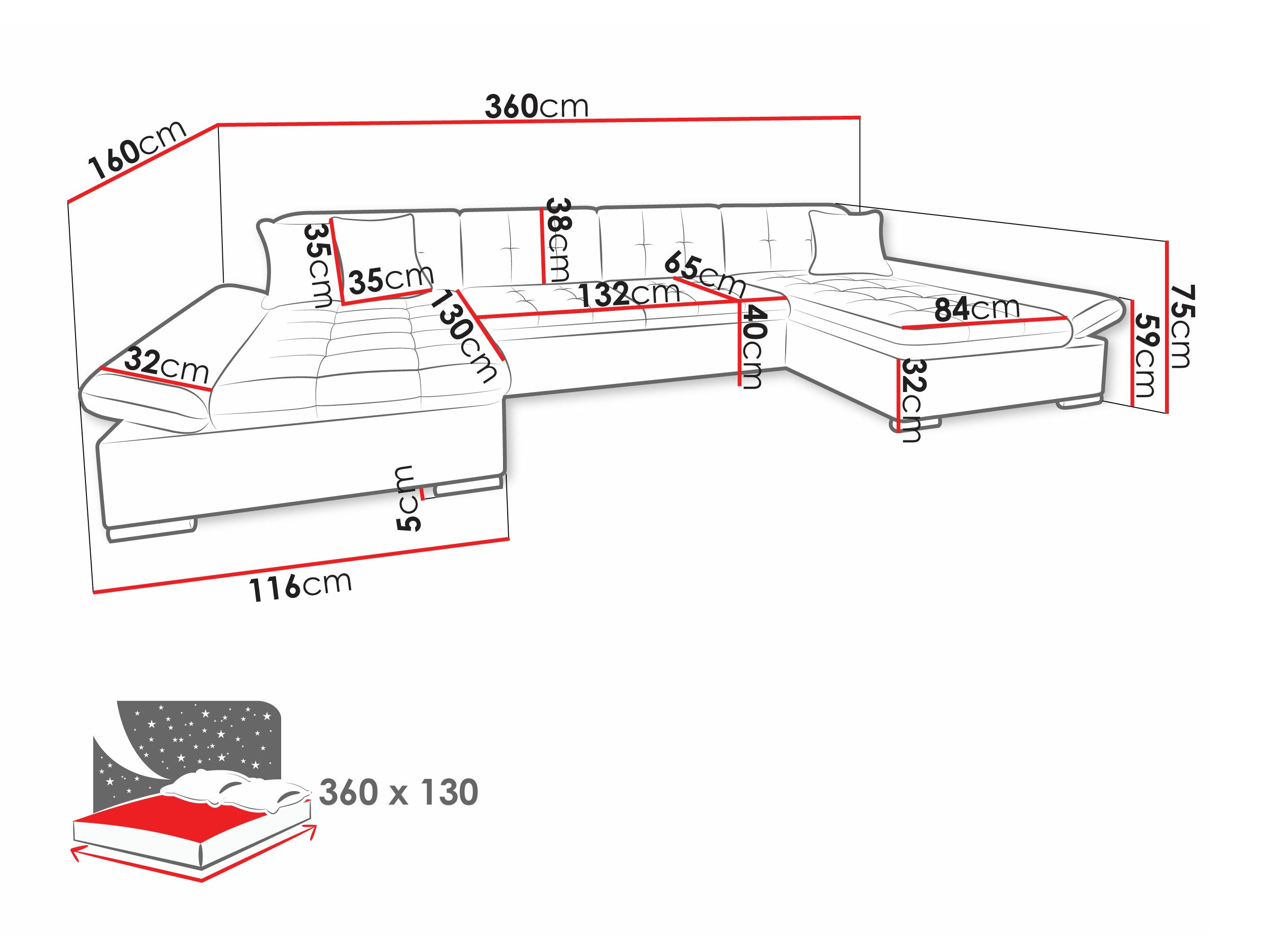 Canapé d'angle Comfivo Ficus I (Lux 05 + Lux 06)