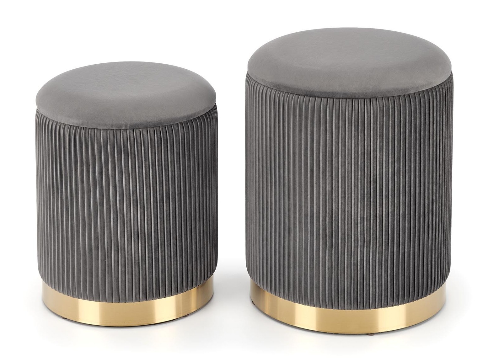Ensemble de poufs Houston 1153 (Gris)