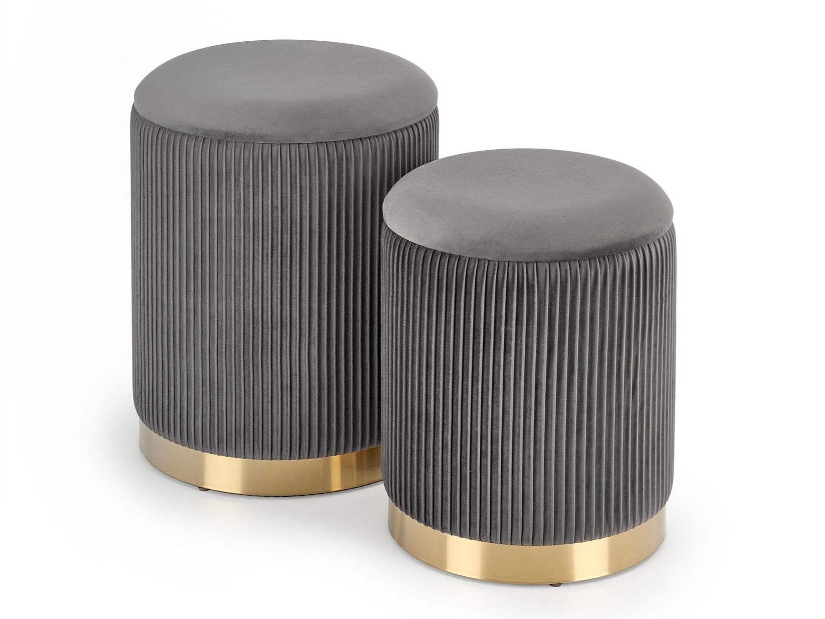 Ensemble de poufs Houston 1153 (Gris)