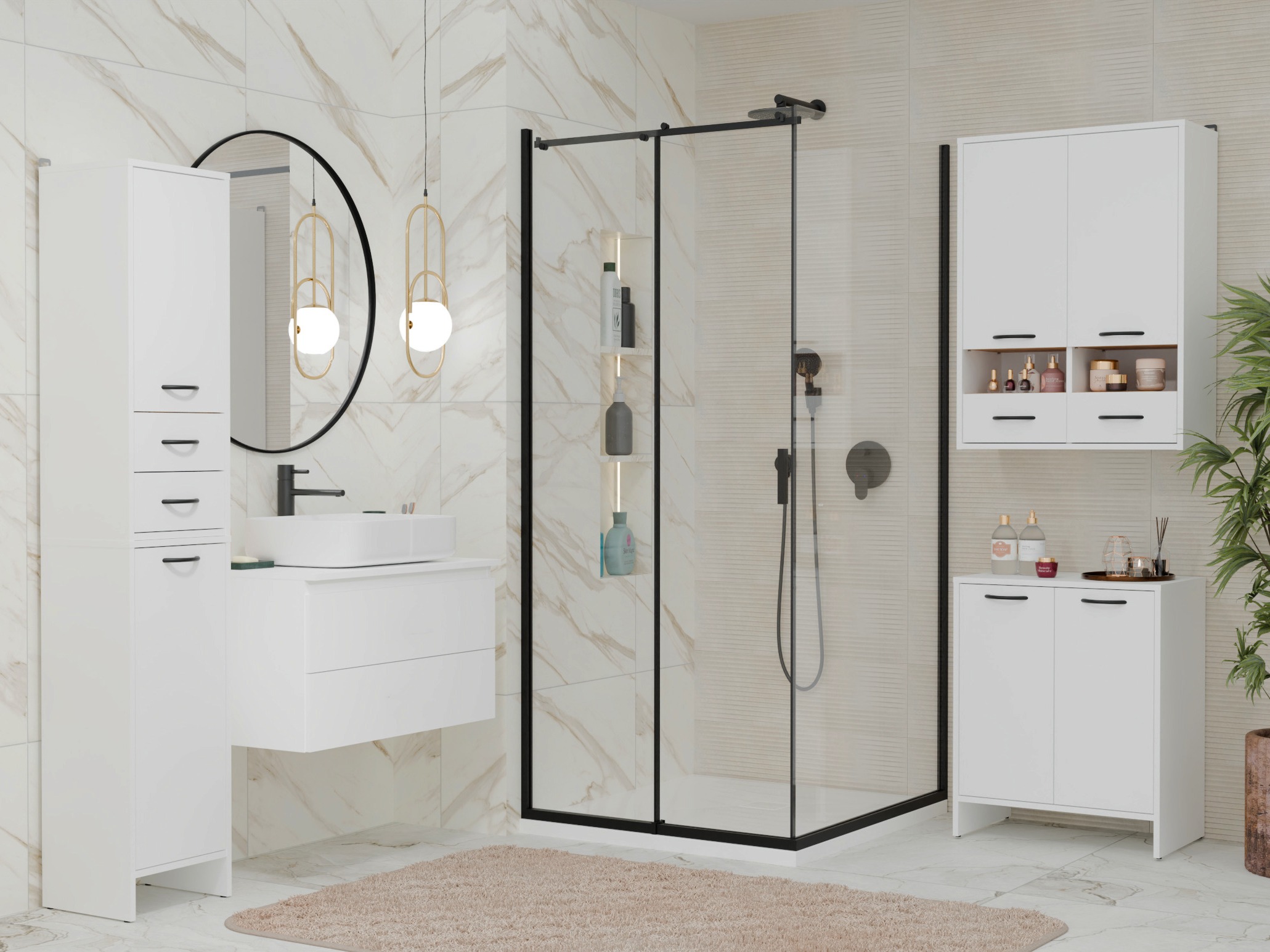 Armoire de salle de bain murale Servou 105