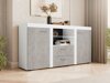 Commode Tucson 104 (Blanc + Béton)