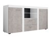 Commode Tucson 104 (Blanc + Béton)