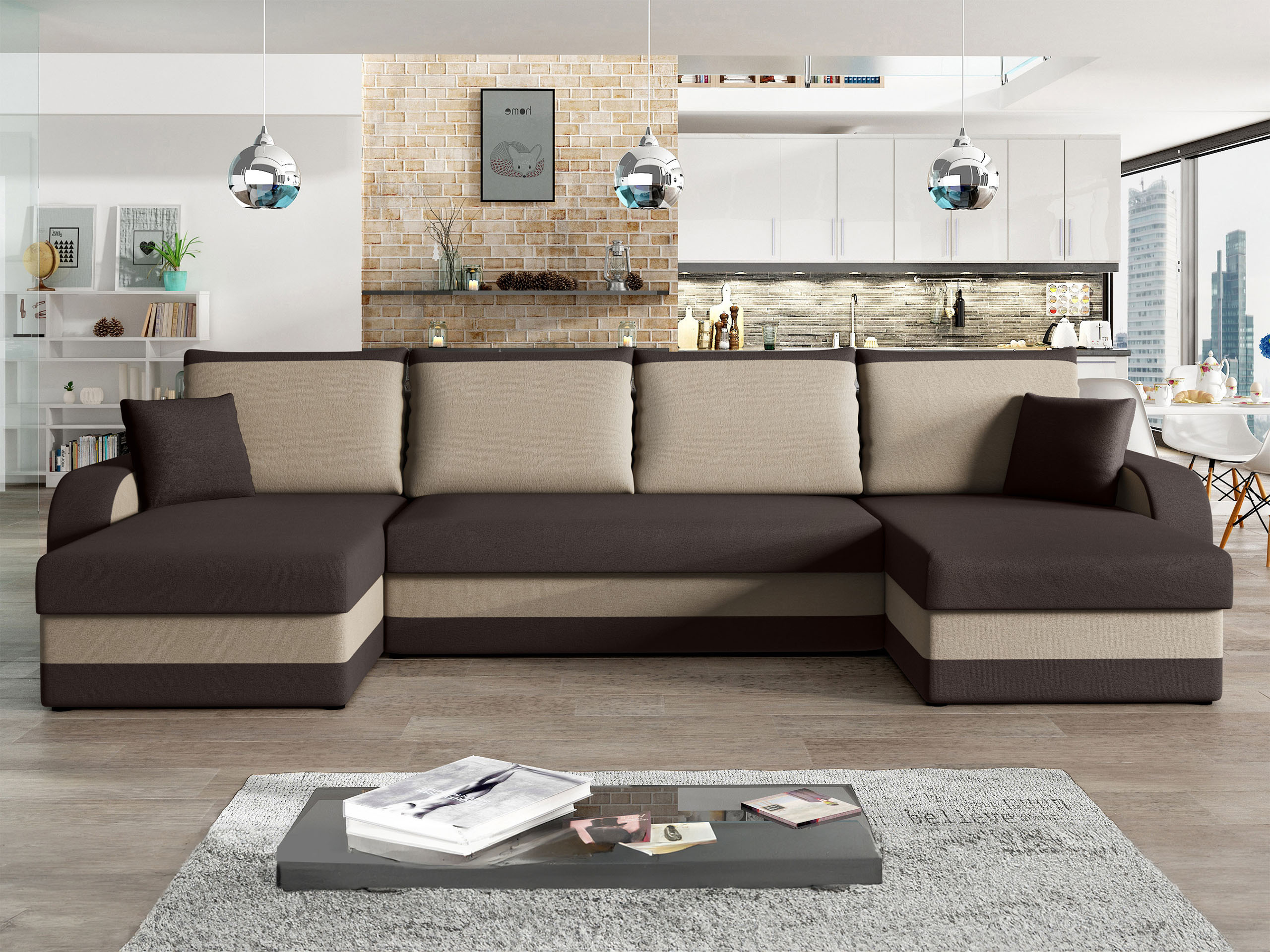 Canapé d'angle Comfivo Melissa IV (Alova 68 + Alova 07)