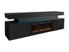 Meuble TV Monfero 104 (Noir + Noir brillant)