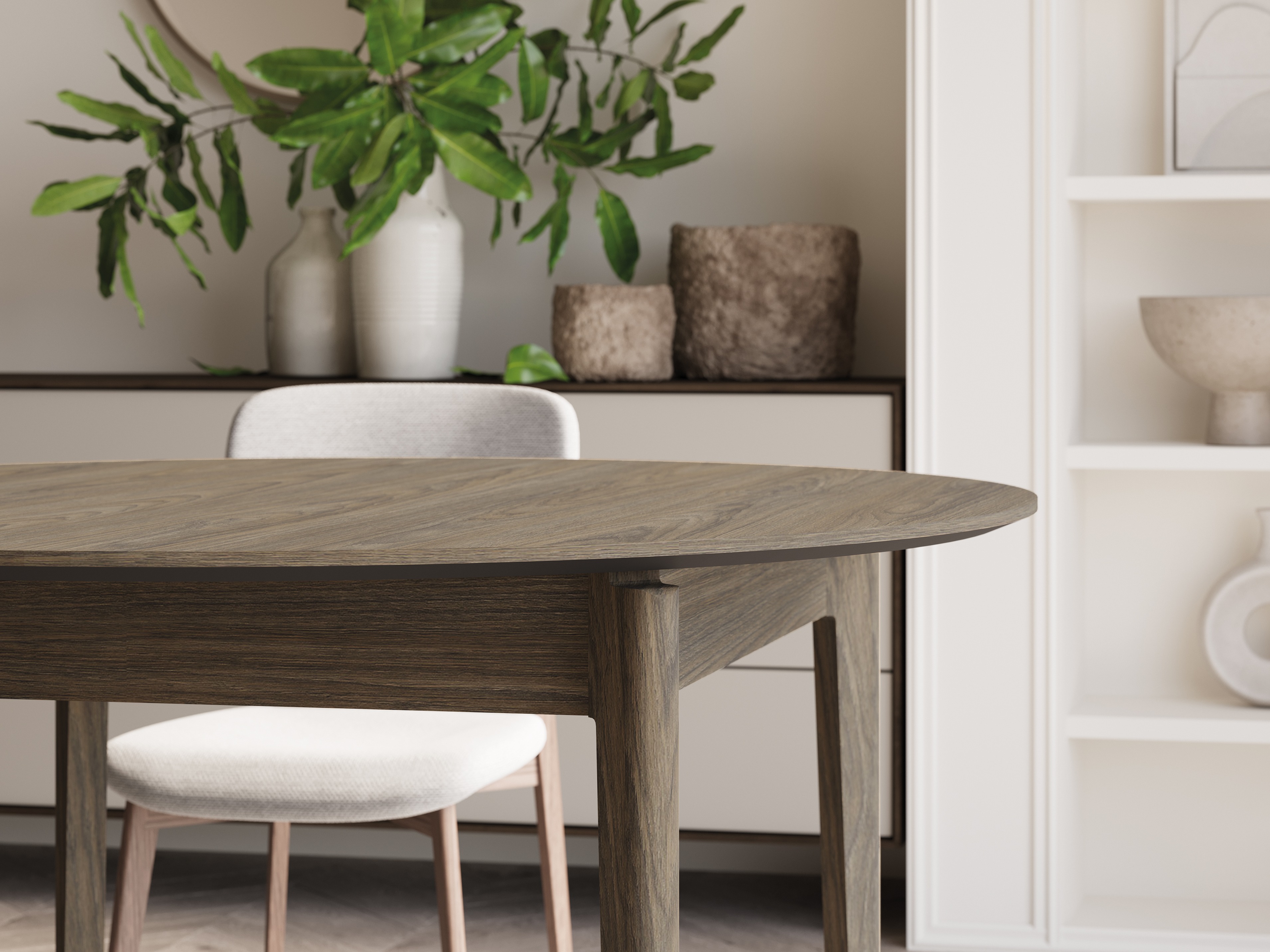 Table Fresno 180 (Chêne foncé)