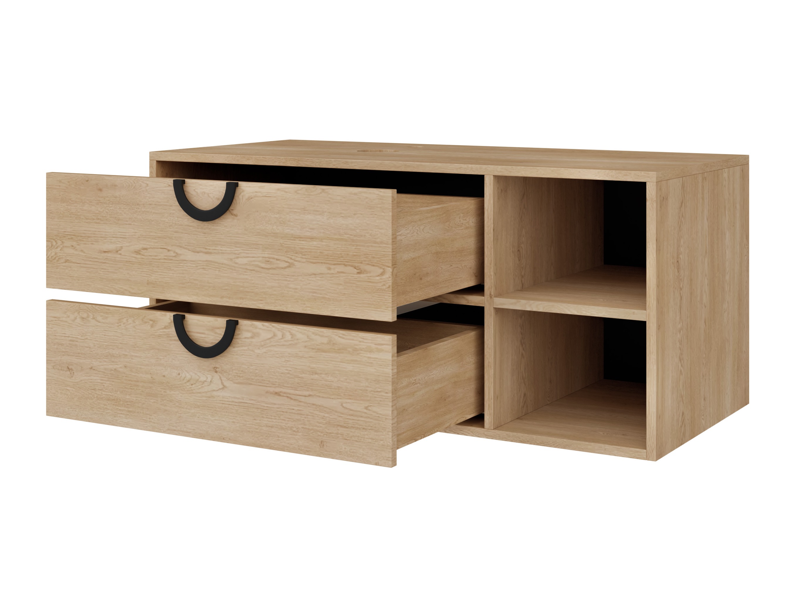 Armoire de salle de bains murale pour lavabo Sodalis (Noir)