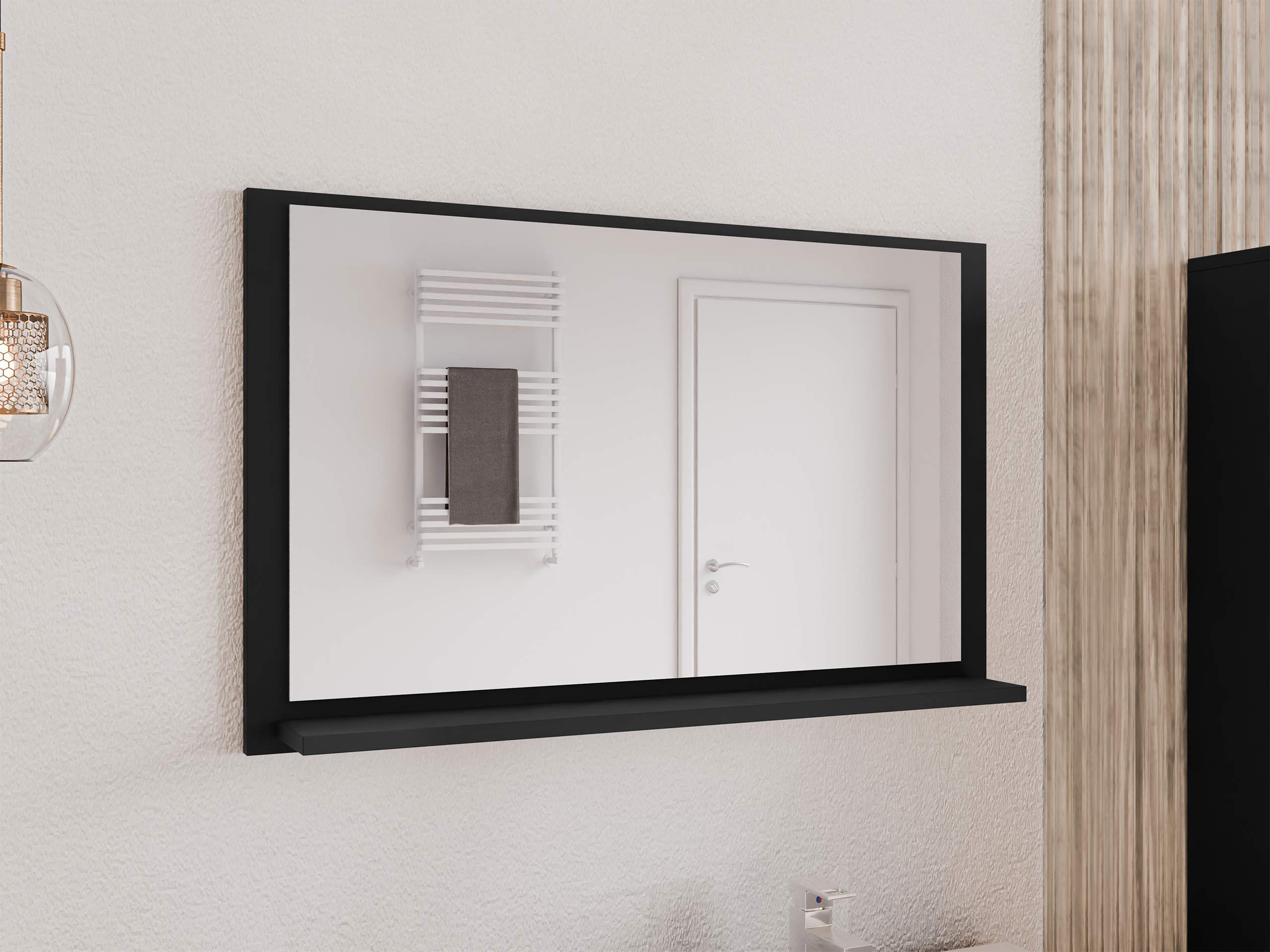 Miroir de salle de bain Sodalis (Noir)