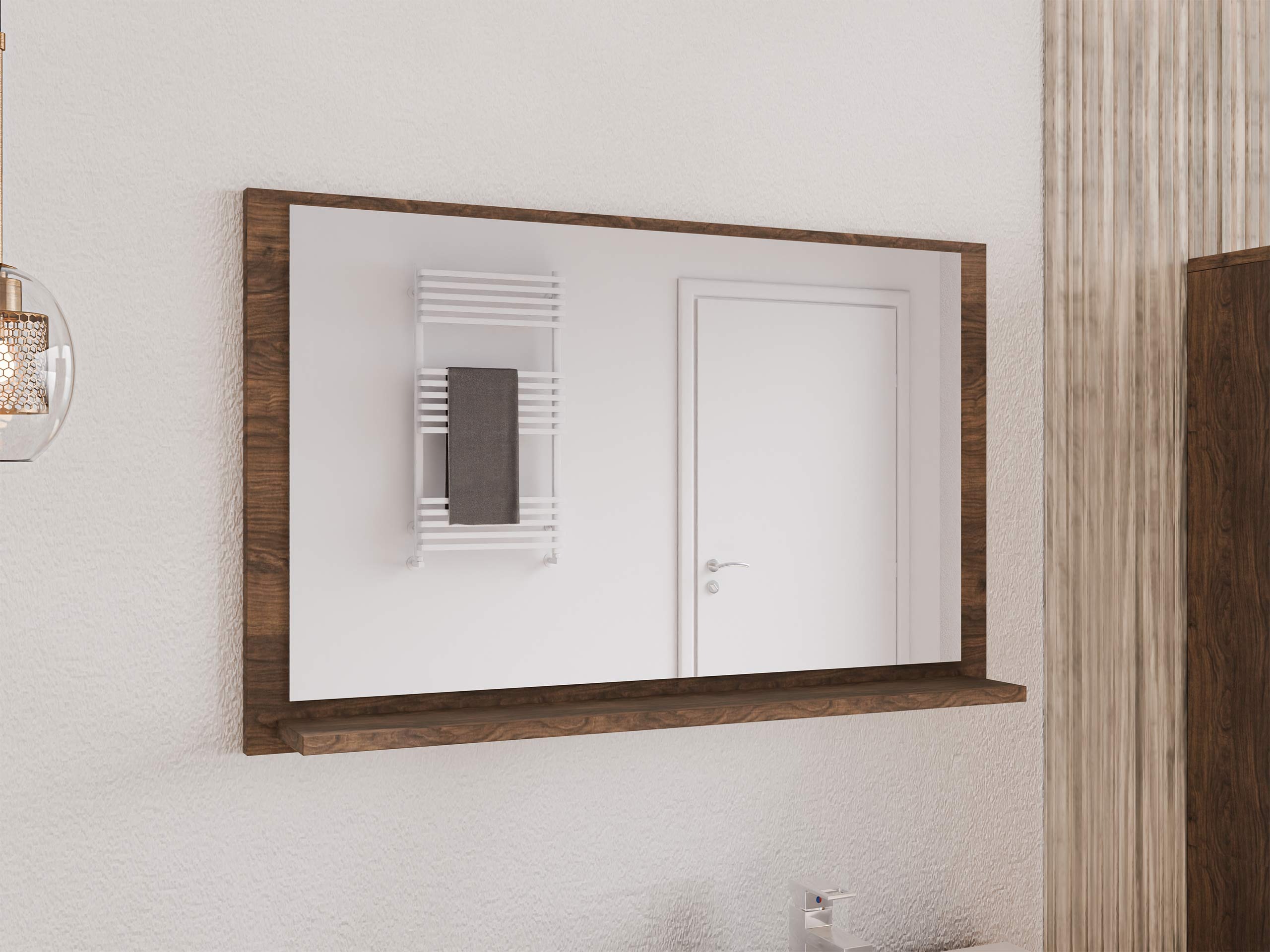 Miroir de salle de bain Sodalis (Noyer)