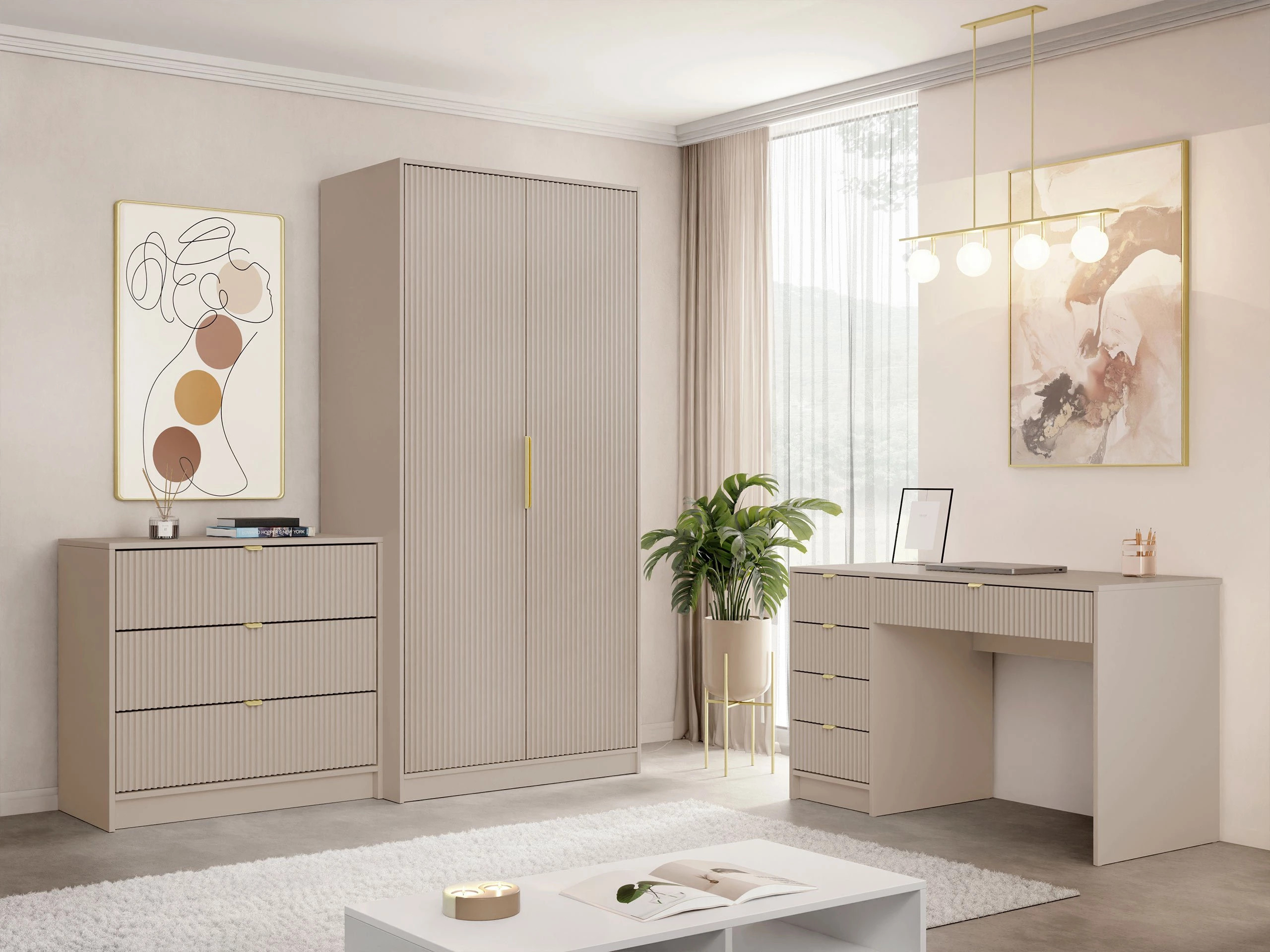 Armoire Comfivo Larmire 122 (Beige)