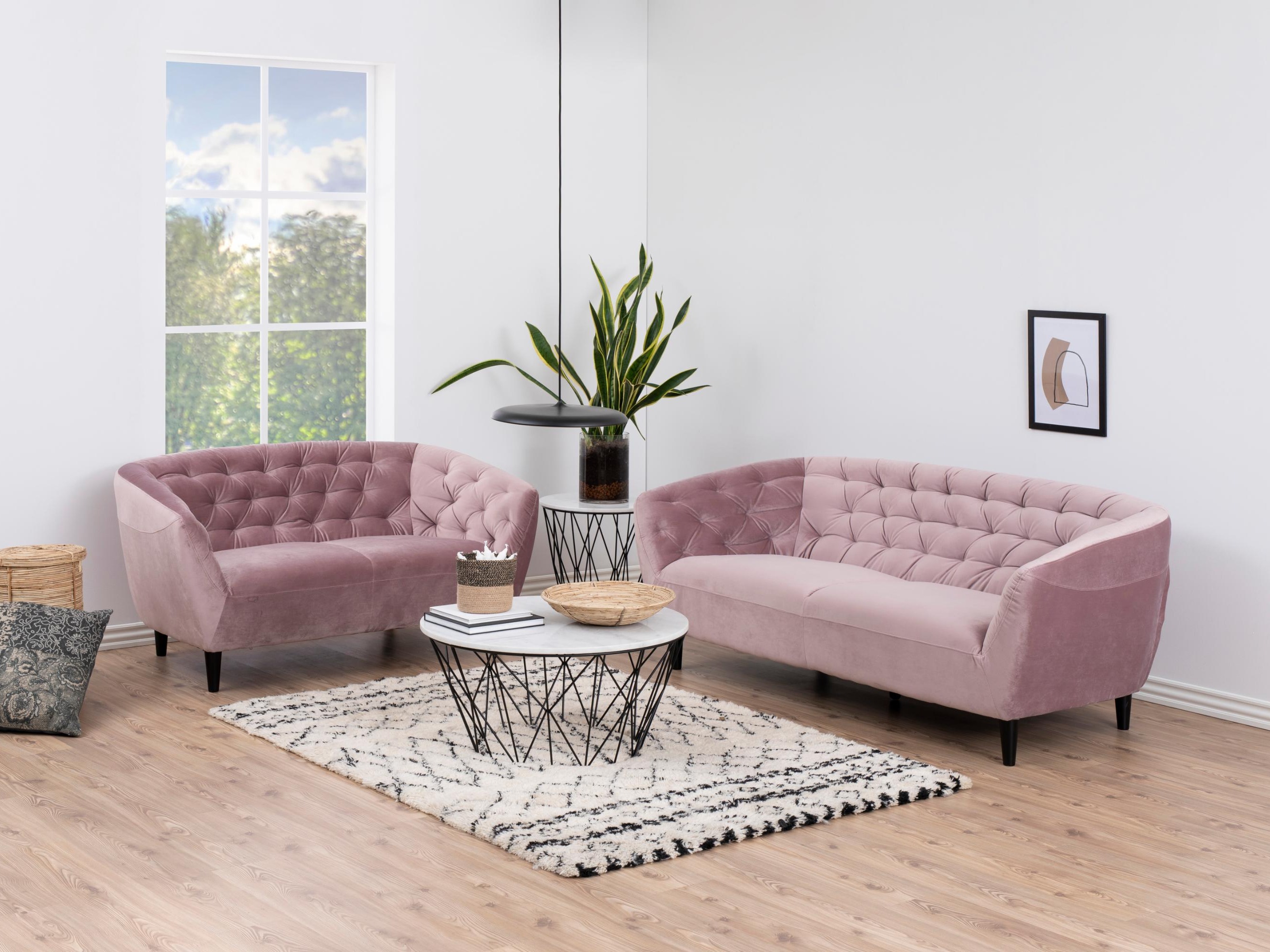 Canapé Chesterfield Norsica 232 (Rose Dusty)
