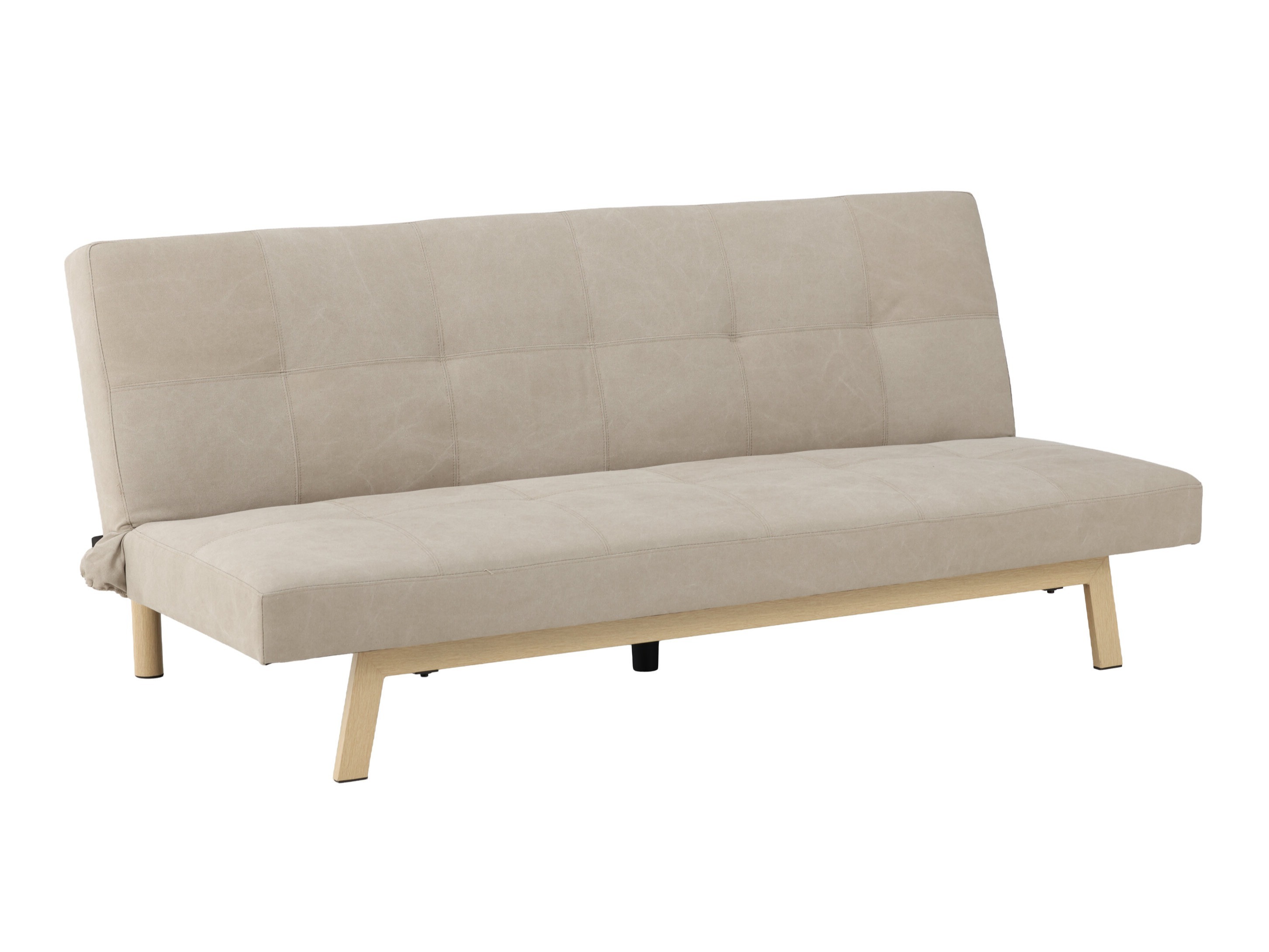 Canapé convertible Dallas 1710 (Beige + Chêne)