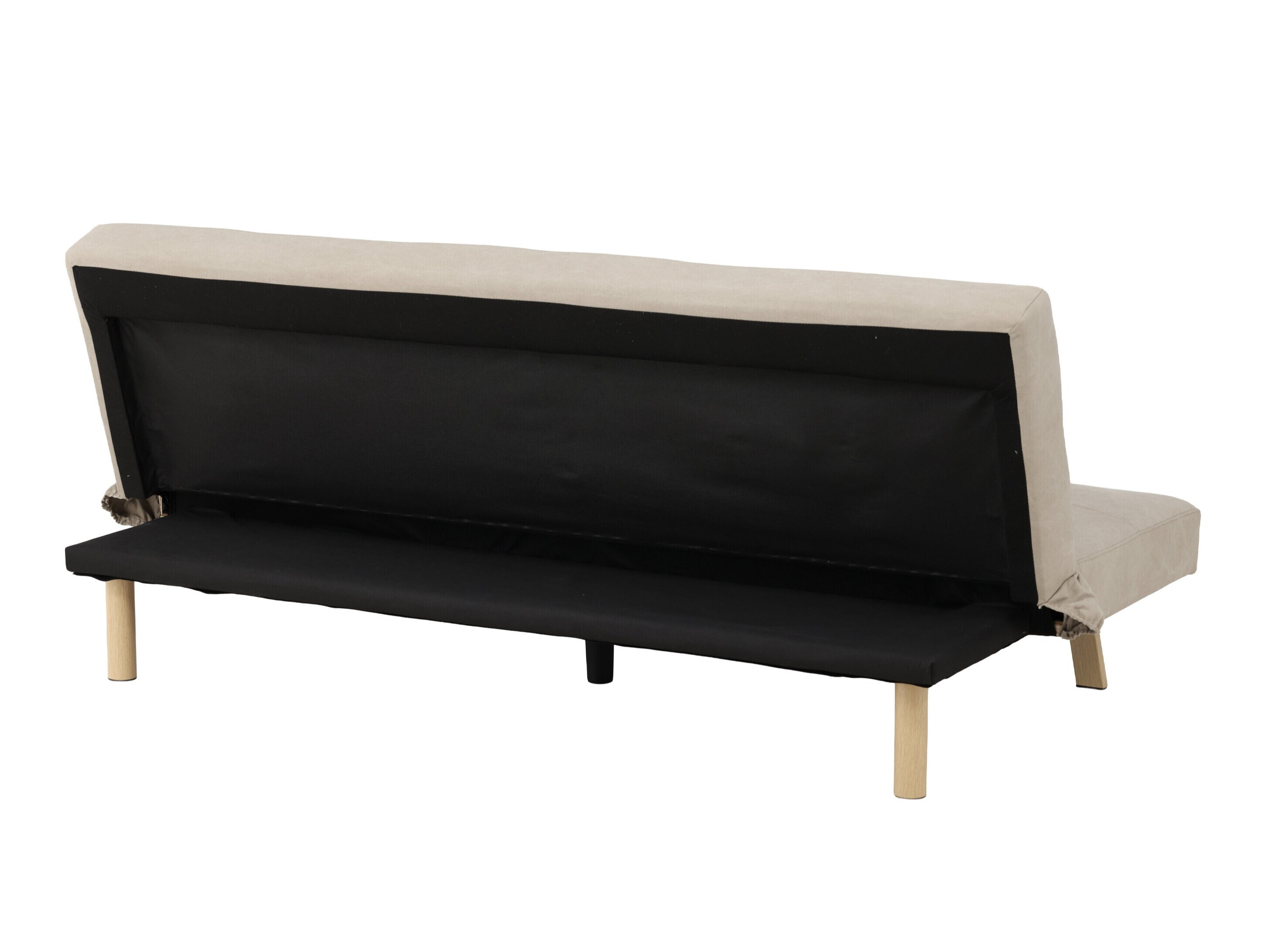 Canapé convertible Dallas 1710 (Beige + Chêne)